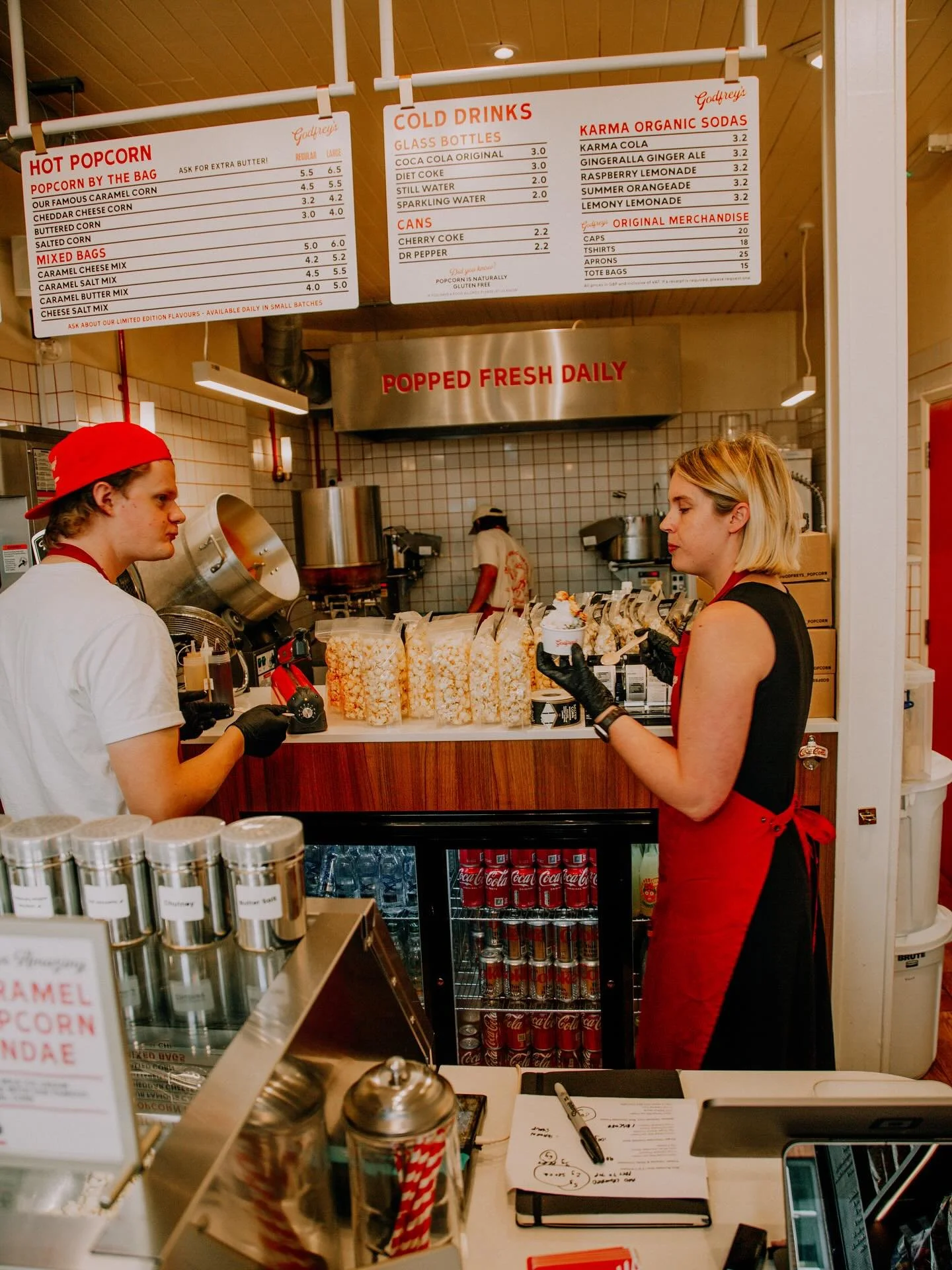 Pop, taste, repeat! 🍿 New menu trials are in full swing and it&rsquo;s almost showtime! 

#GodfreysPopcorn #PopcornLovers #SnackGoals #PopcornMagic #TasteTest #ComingSoon #PopcornObsessed #SnackTime #FoodieFun #PopcornPerfection