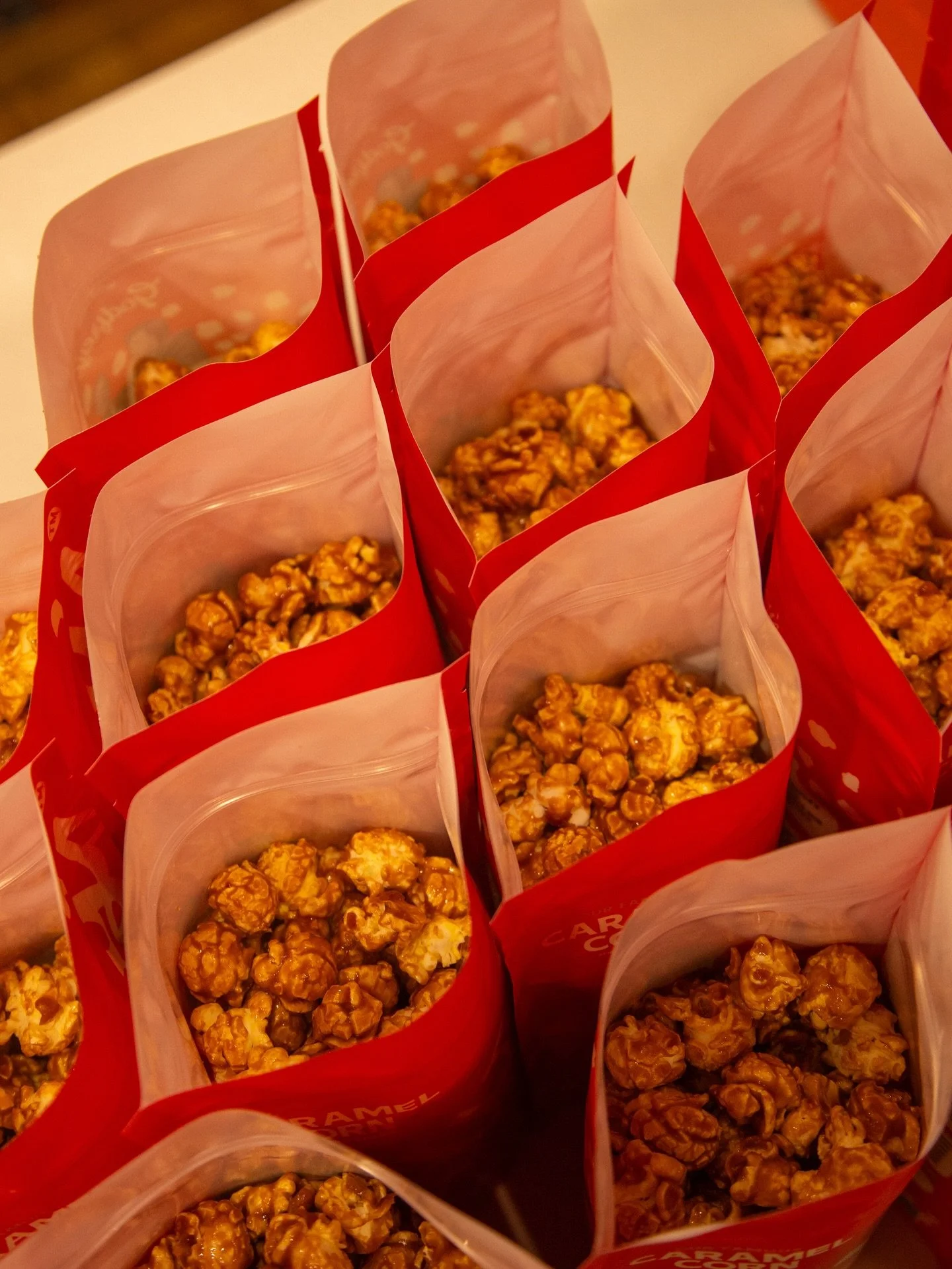 The popcorn kitchen has been in full festive swing! 🎄 Keep those orders coming, and we&rsquo;ll keep the kettles popping all the way until the 22nd. Online orders placed before 1pm are popped and packed the same day for 24-hour delivery. Stock up an