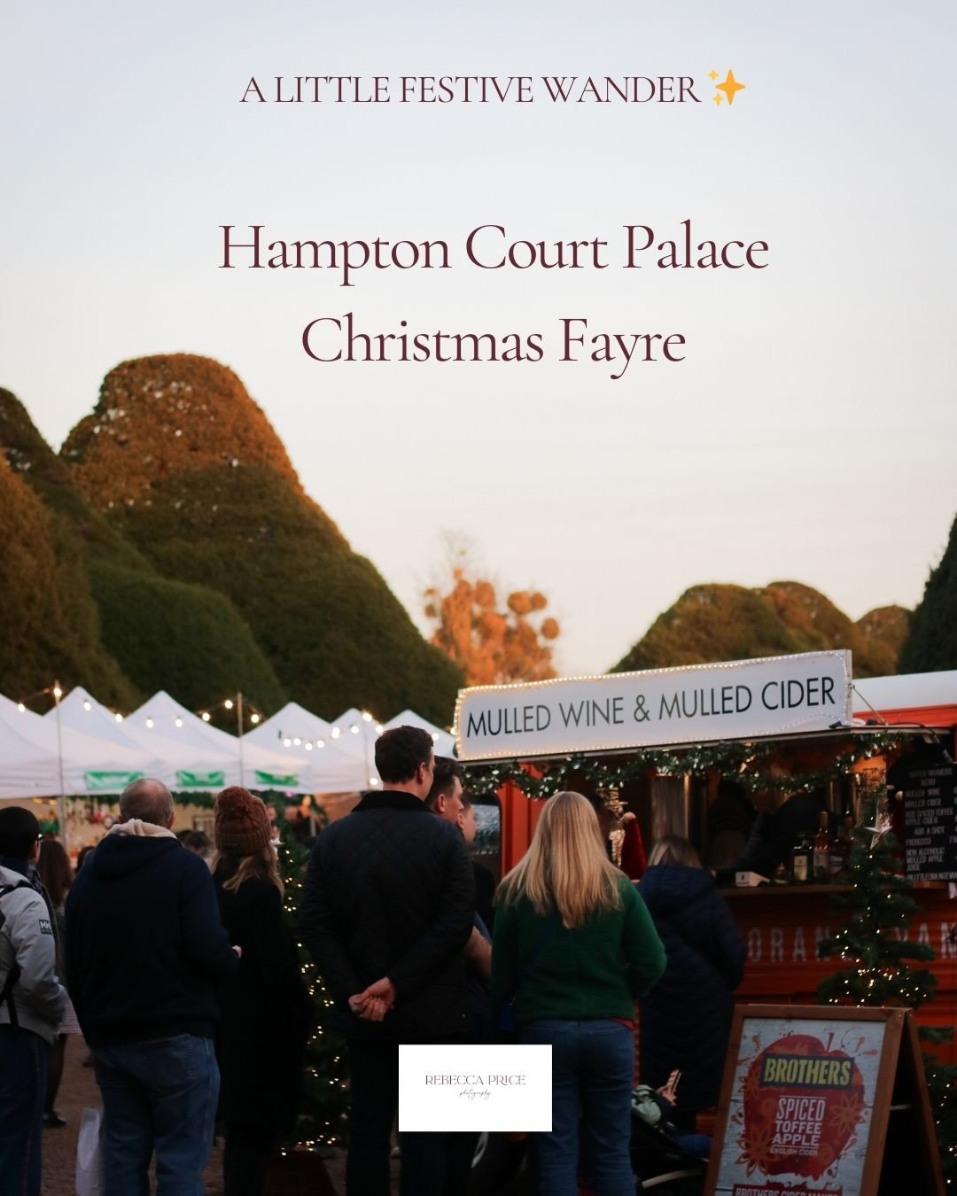A little festive wander around @hcpfestival Palace&rsquo;s Festive Fayre always gets me in the mood for Christmas!🎄 Have you been?