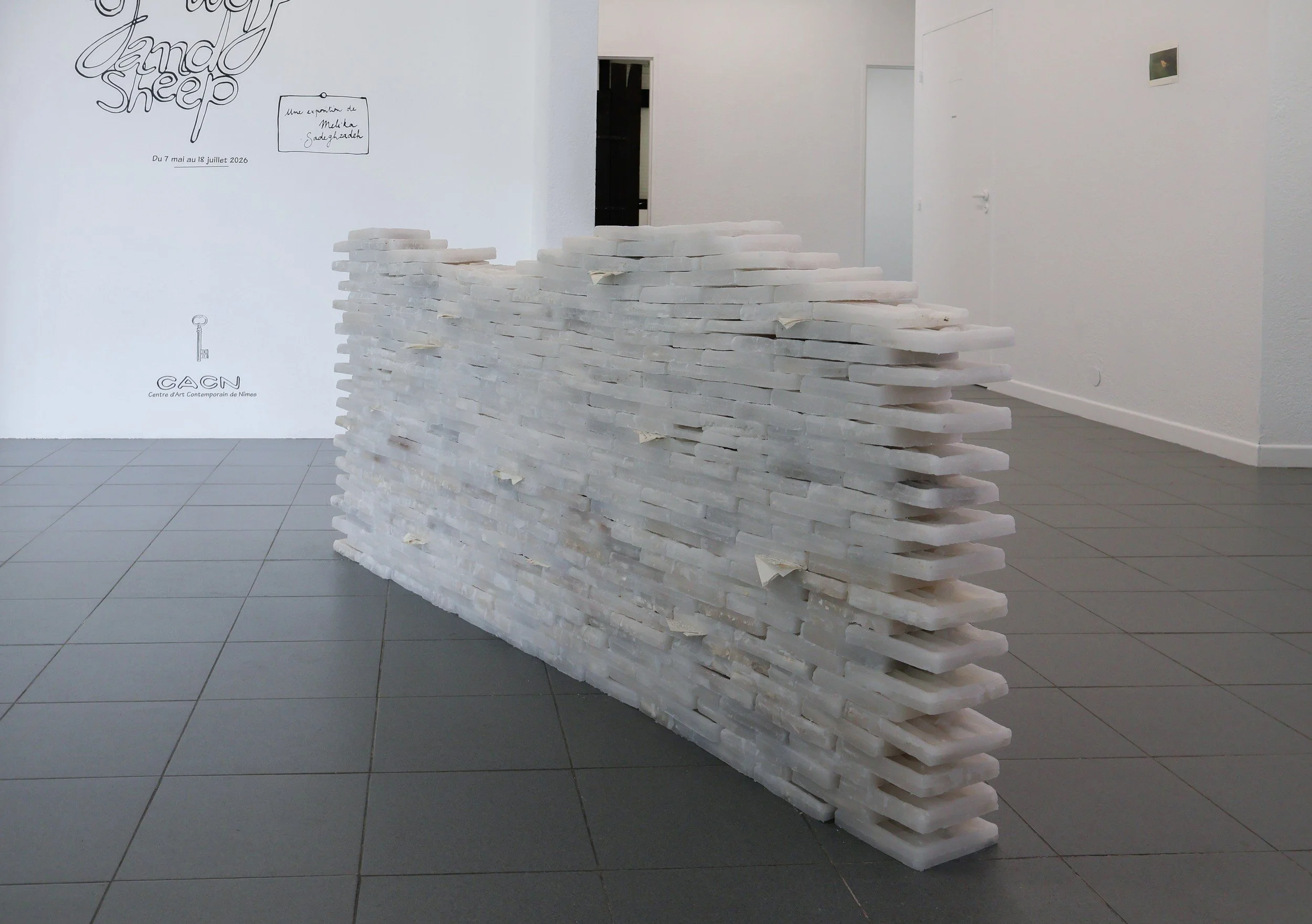 Adresse suspended, 2026. Installation view, CACN, Nîmes.