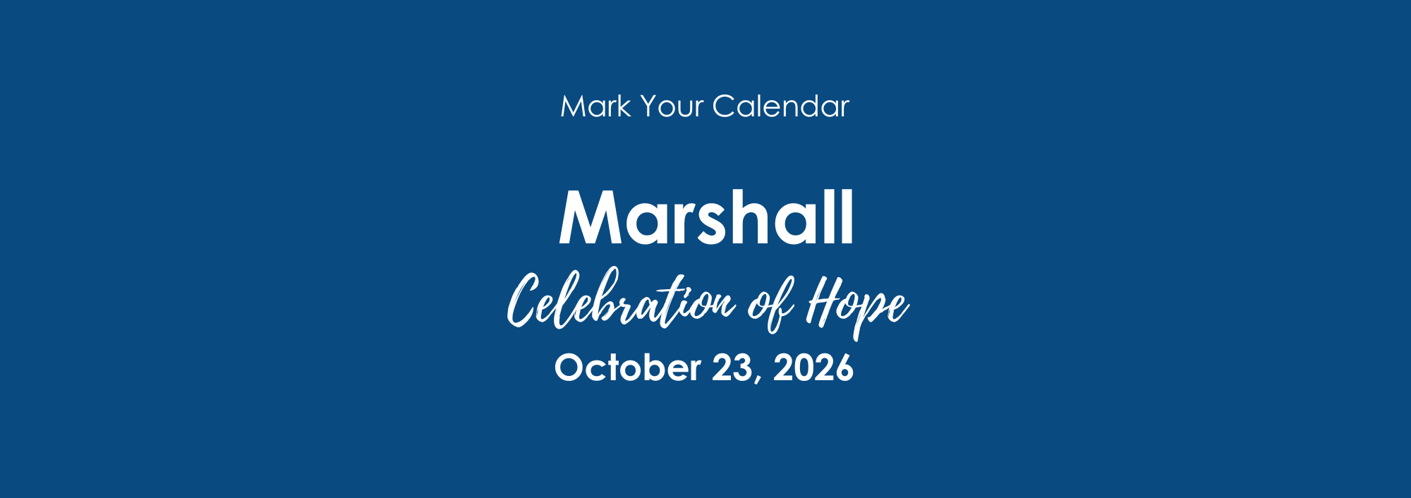 Marshall Celebration of Hope