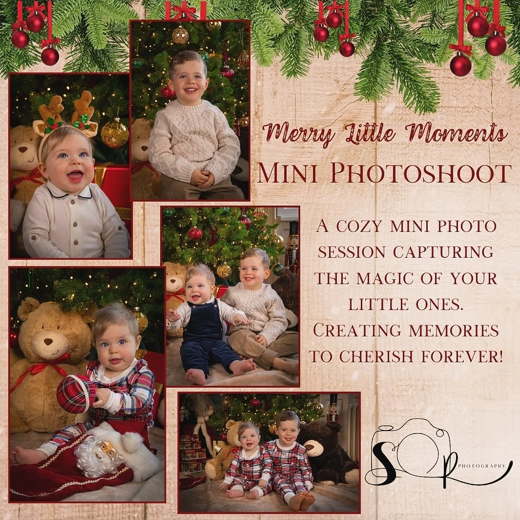 Merry Little Moments 🎄🎅🏼✨📸

Book a Mini Photoshoot Session for your little loved ones this Christmas 🎄

Merry Little Moments is a cozy mini photo session capturing the magic of your little ones in a Christmas themed Studio space located in Naas,