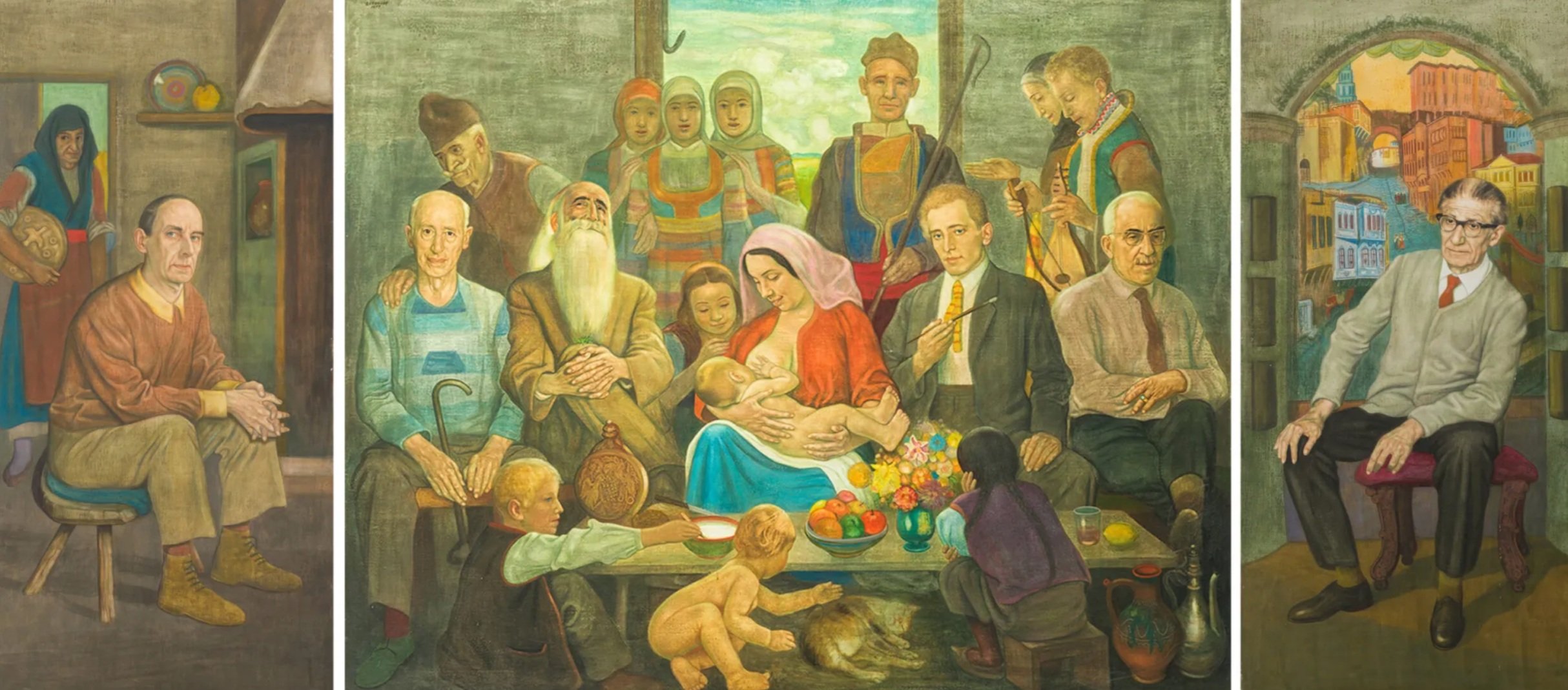  Триптих "Апотеоз на Родно изкуство", 1977 г. | ХГ “Владимир Димитров - Майстора”, Кюстендил 