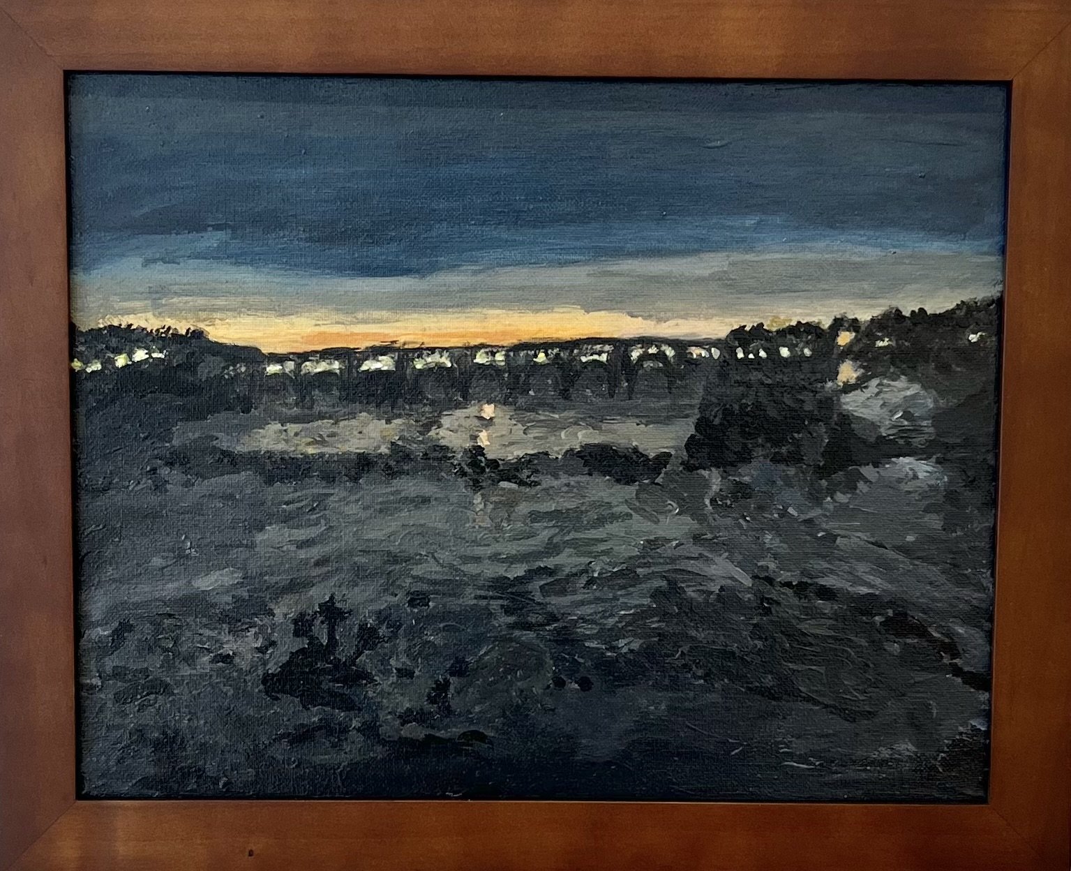 Blue Hour Over the James River Series #4- Nautical Twilight 6:40 PM