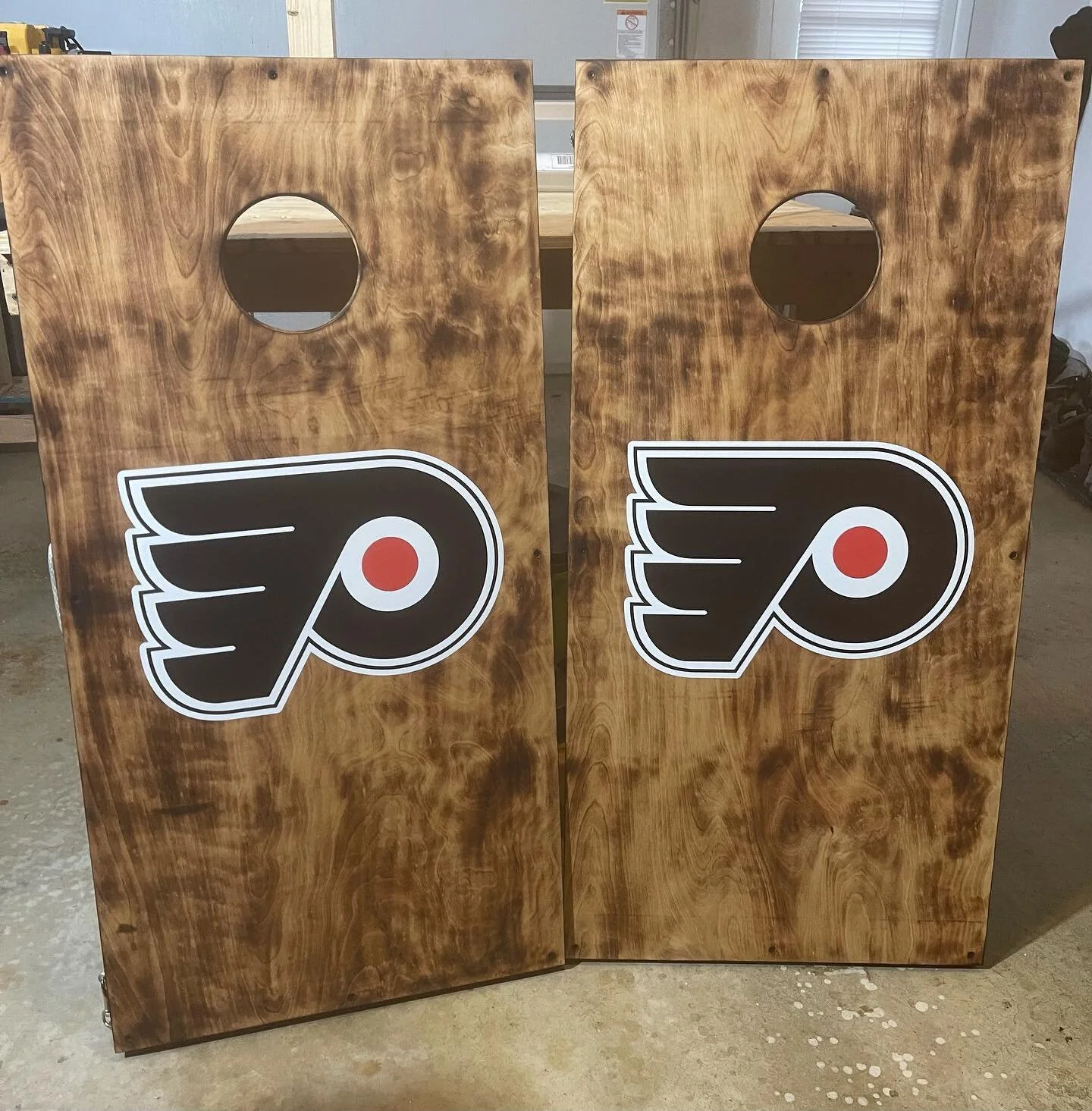 Custom Cornhole Boards 🏒

Doing the wood burnt board really made this logo POP! Custom Cornhole boards are one of my classic favorites! Check out my Website to see other ones I have done. 

#woodworking #creative #solutions #woodshop #smallbusiness 