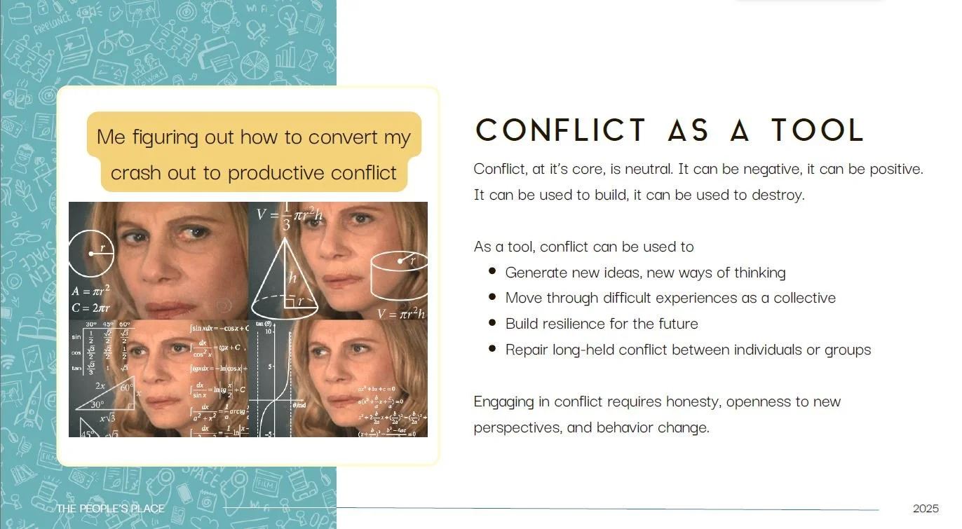 Crash Out Diaries: Conflict As A Tool, The People's Place