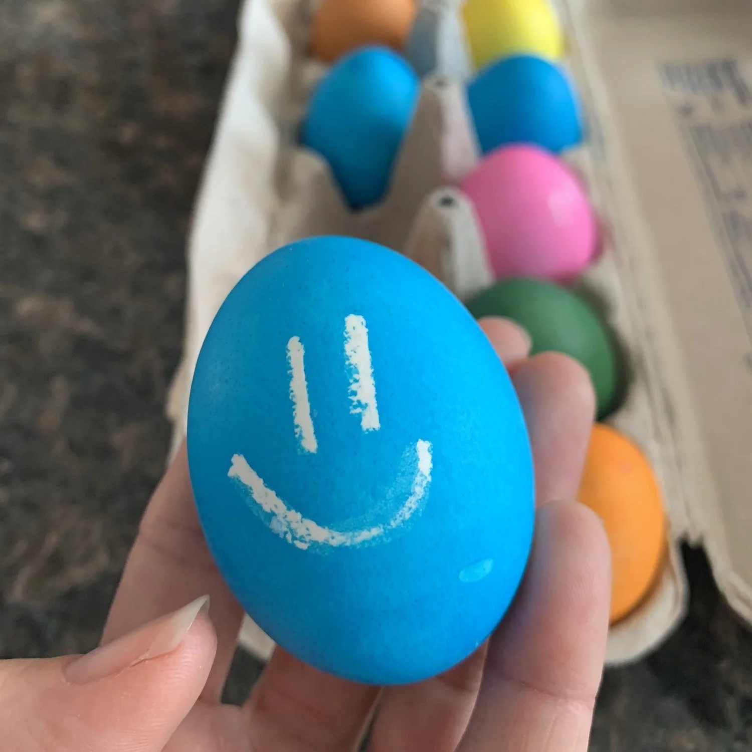 this week’s print: smiley blue egg