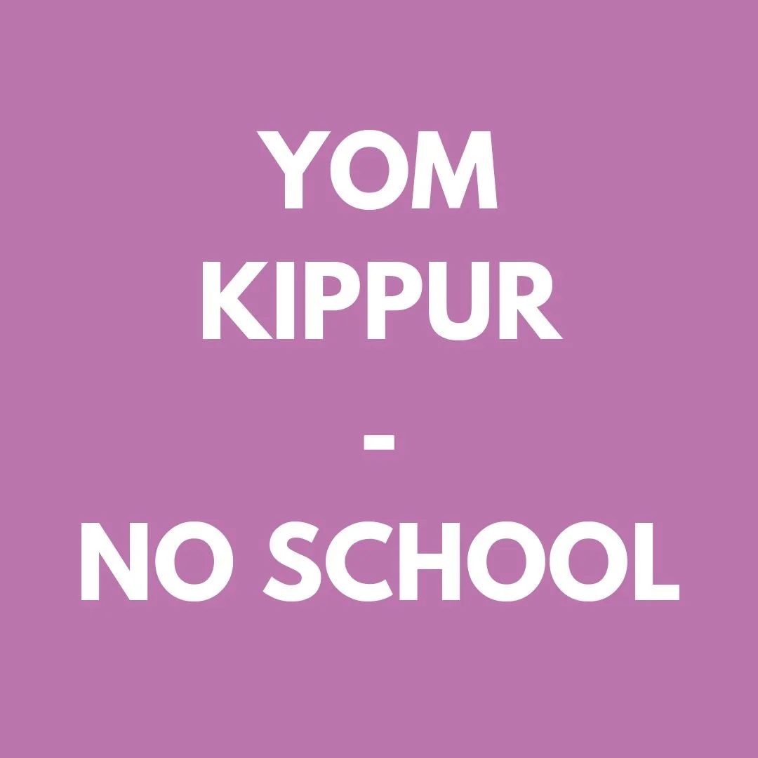 No School - Yom Kippur