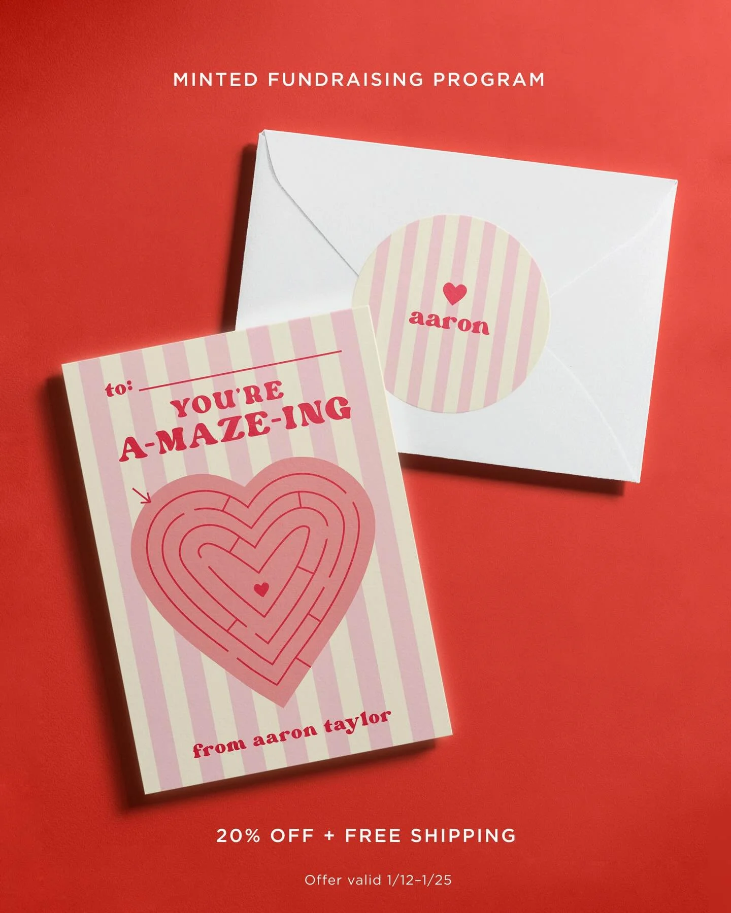 Spread the love &amp; support NFCNS! 💌 For a limited time, enjoy 20% off all Valentine&rsquo;s Day @Minted orders plus FREE shipping using our unique code: FUNDRAISENORTHFIELD ❤️ Hurry&mdash;this special Valentine&rsquo;s offer is available until Ja