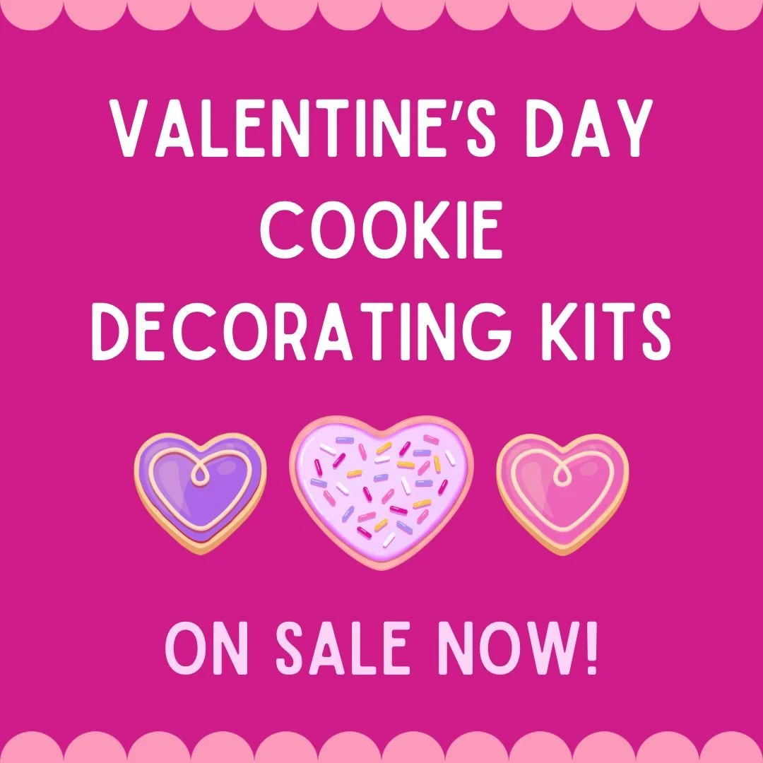 Valentine&rsquo;s Day is just around the corner! Celebrate with a Bent Fork Cookie Kit 💘 Perfect for gifting and a fun activity for kids! 
$30 kit includes: 
🍪6 cookies 
🧁3 frosting bags 
✨2 sprinkle bags 
To order Venmo @Abby-Murphy-412 
🛍️Picku