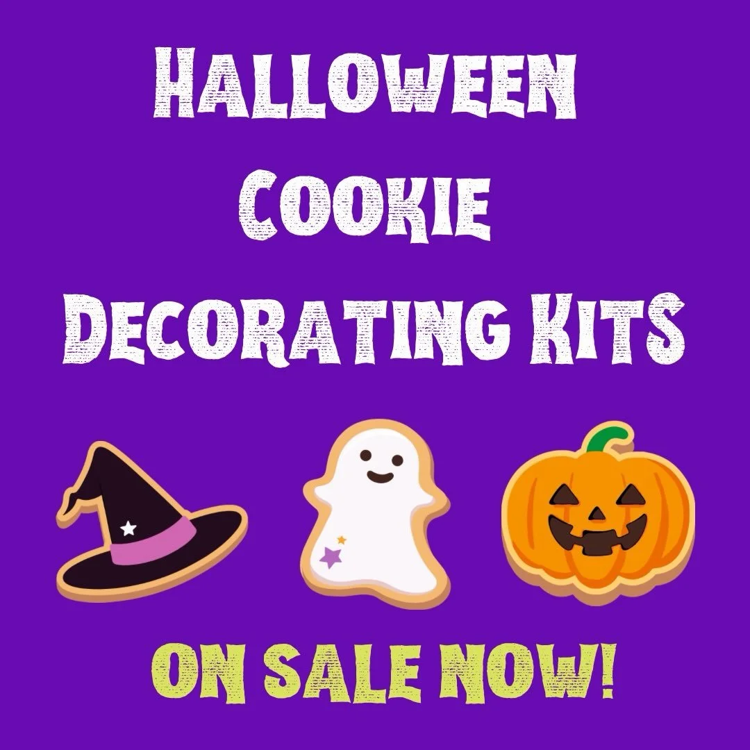 Get ready for a spooktacular Halloween with our
cookie decorating kits from Bent Fork Bakery! 🎃 
$30 kit includes:
🍪6 delicious cookies
🧡3 bags of frosting
✨2 bags of sprinkles
Perfect for kids and a fantastic gift idea! Unleash your creativity an
