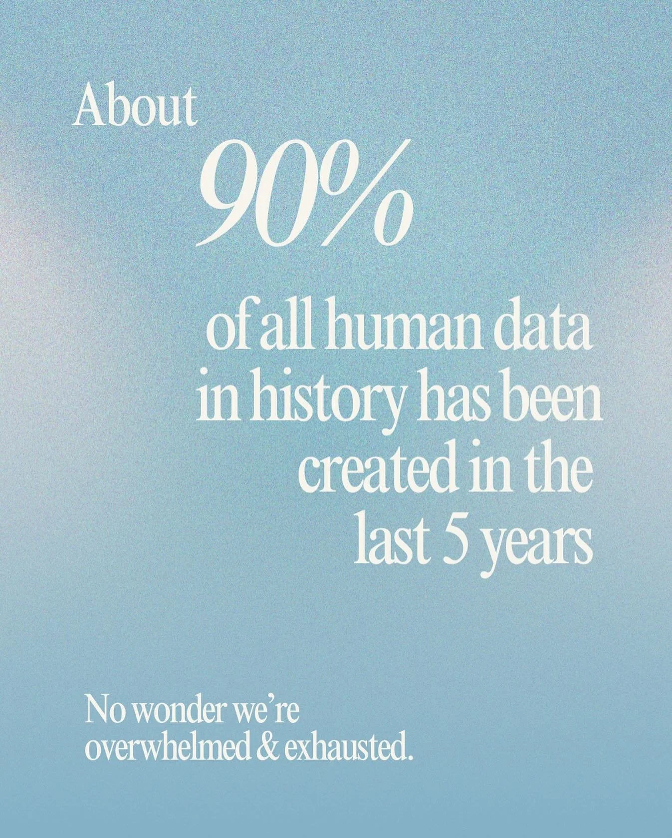 Huge sigh&hellip; and a deep breath&hellip; our brains &amp; bodies are overwhelmed &amp; exhausted! Please remind yourself that we are all still learning how to sustainably consume and effectively process data 😳 😴 there&rsquo;s a lot out there! We