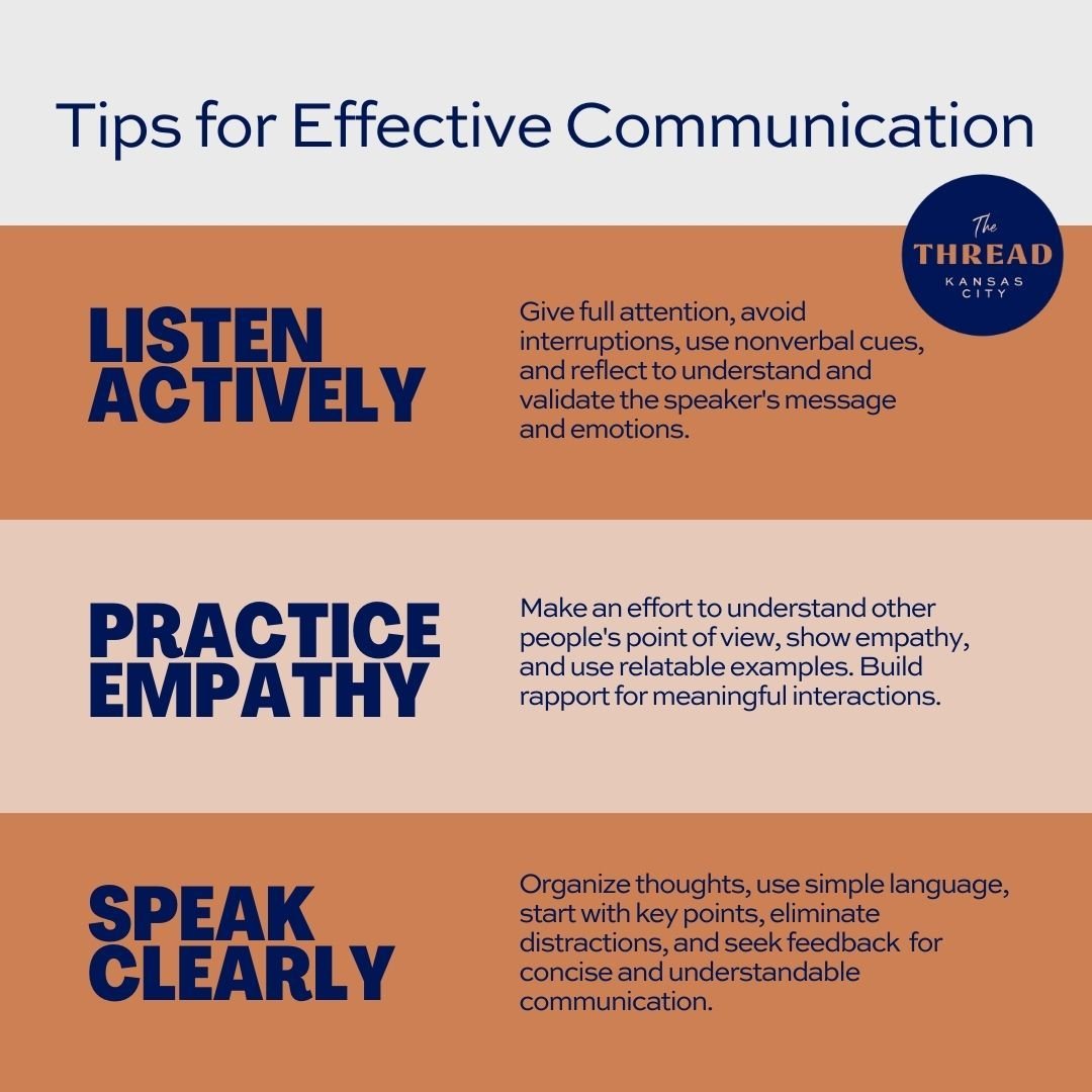 What tips do you have for effective communication?