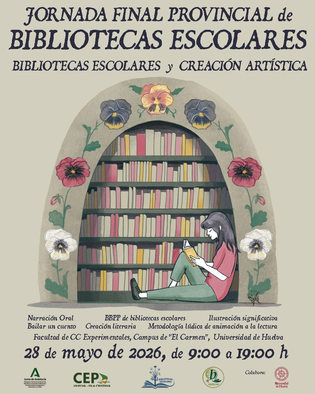 Cartel jornadas provinciales bibliotecas escolares