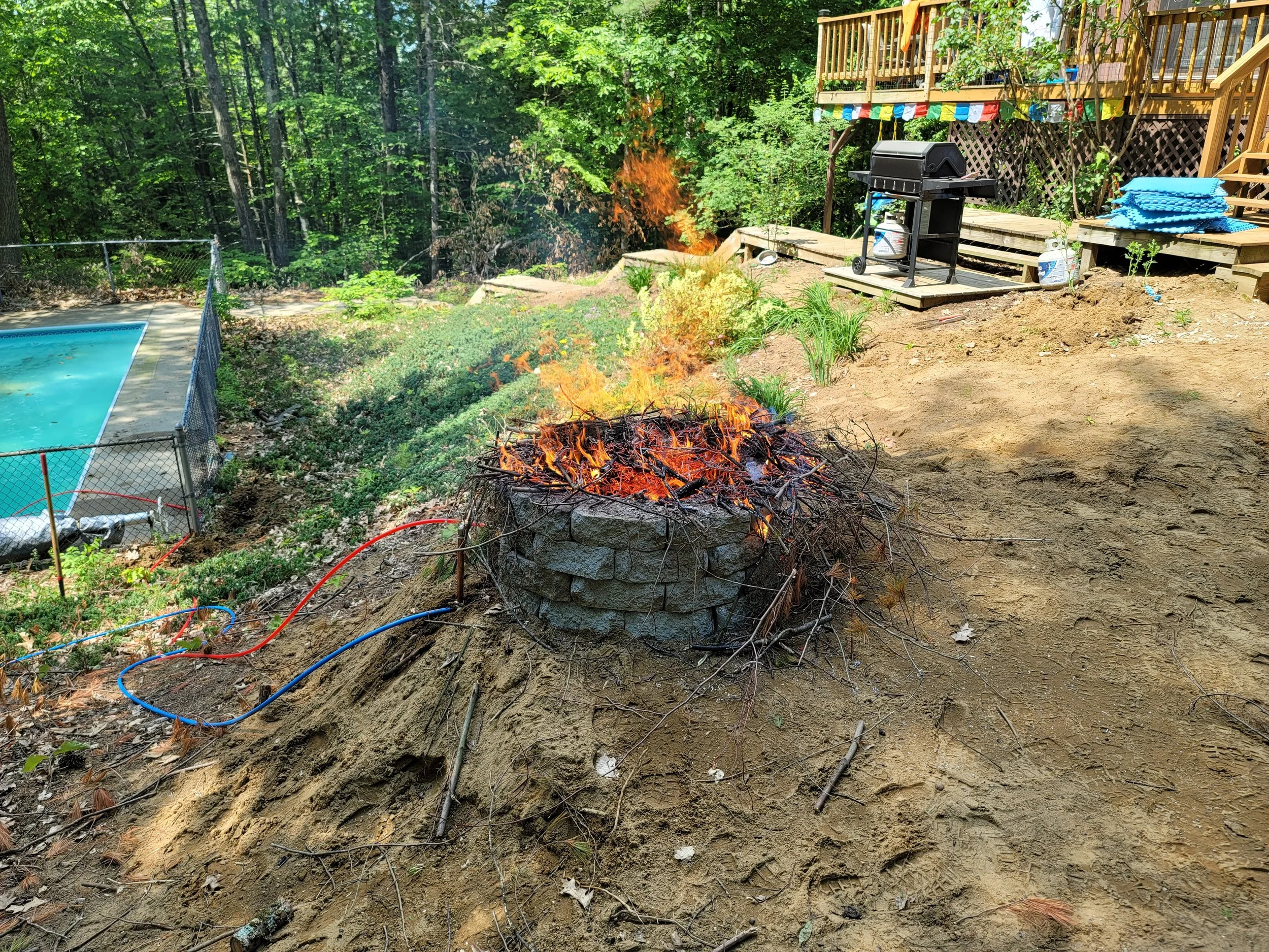 Fire Pit Pool Heater