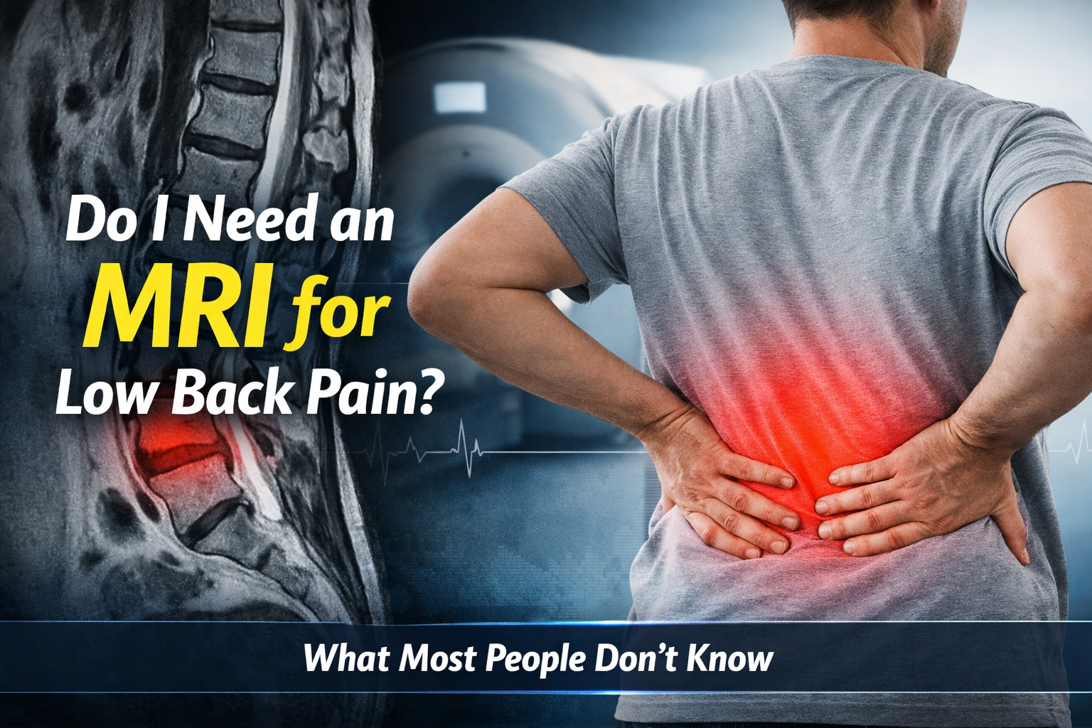 Do I Need an MRI for Low Back Pain? What Most People Don’t Know