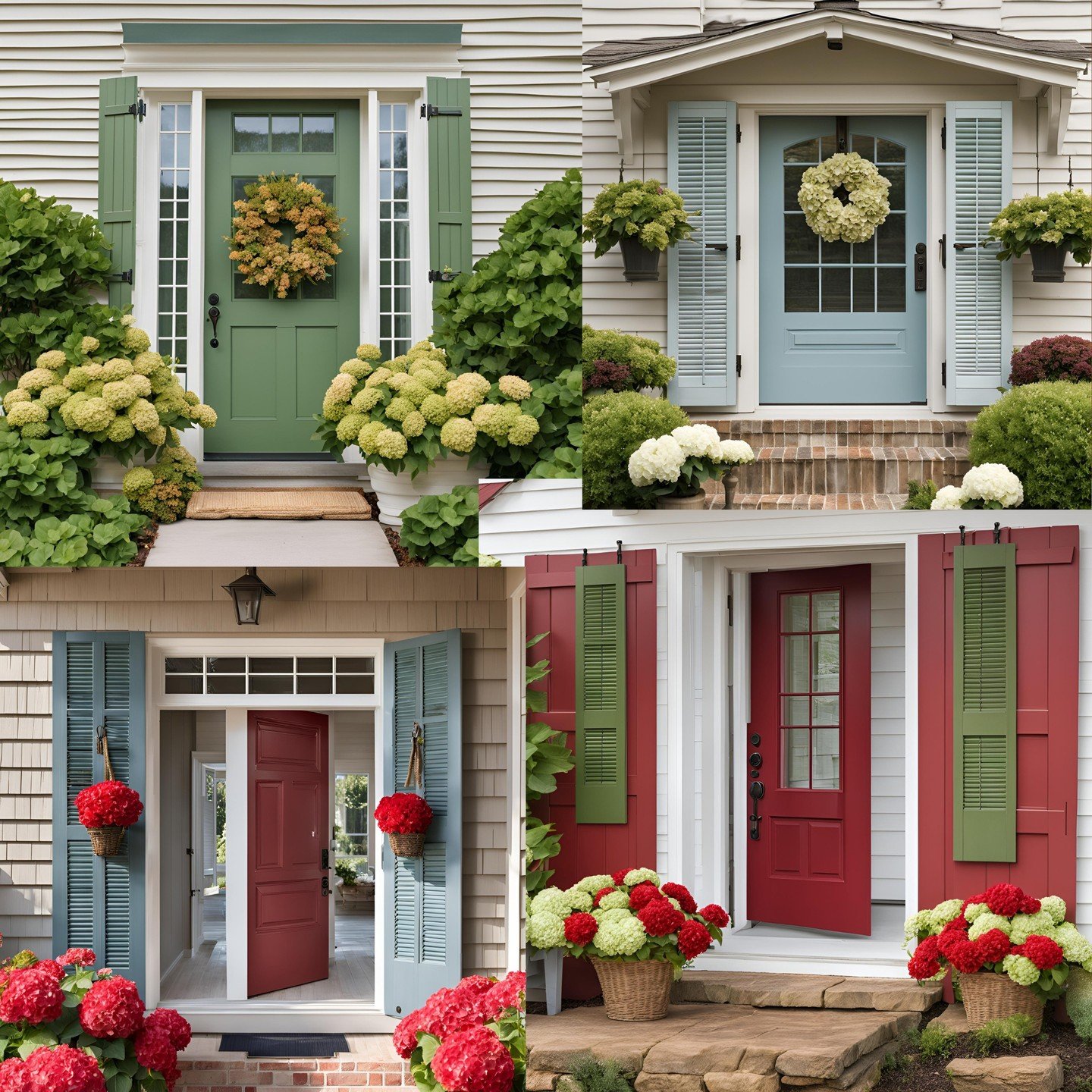 Ever thought of using shutters to add a little drama to your front entryway? It's the perfect way to instantly add charm and it carries through to the new year with simple changes! Read through our blog for more great ideas at mimichouse.com

#fallde