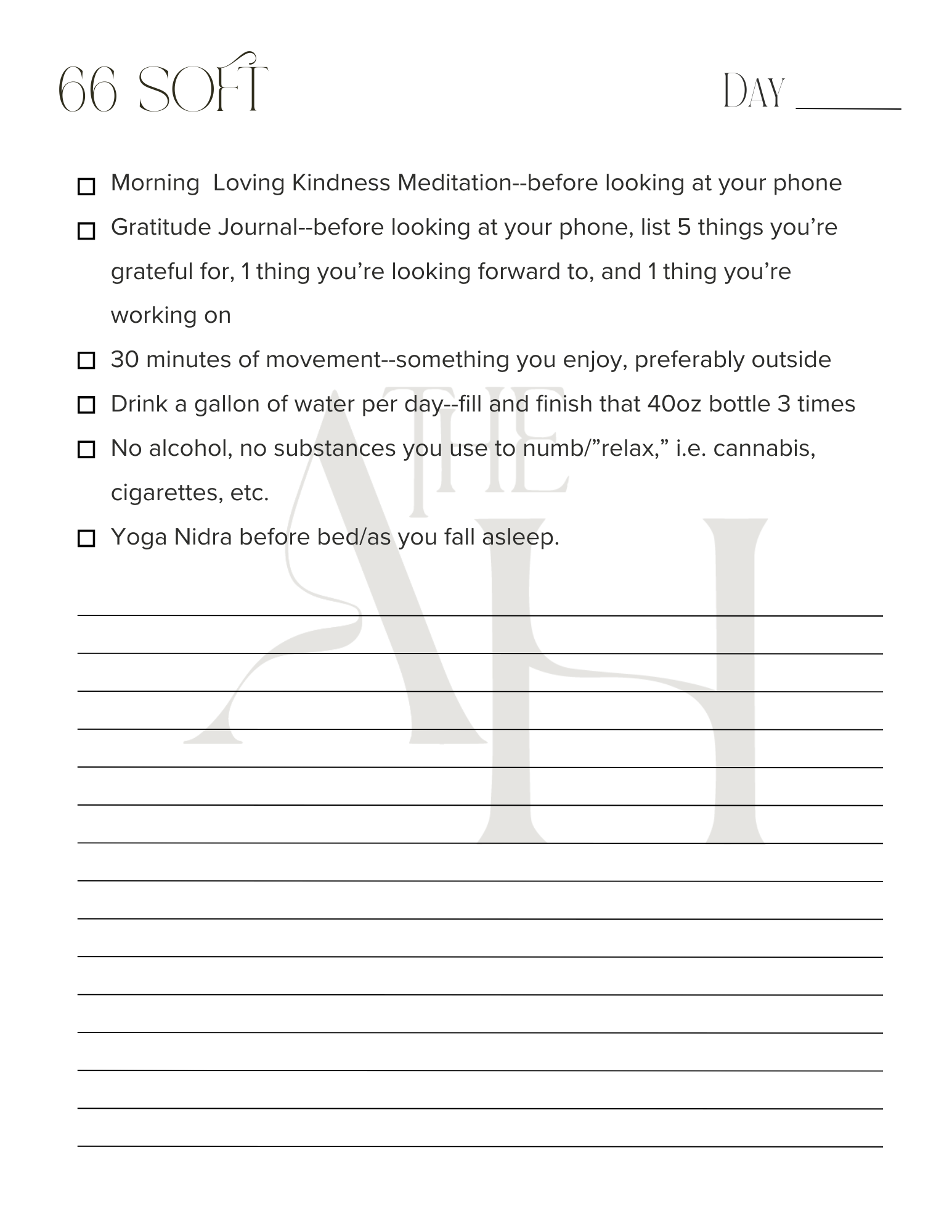 Daily Checklist Printable