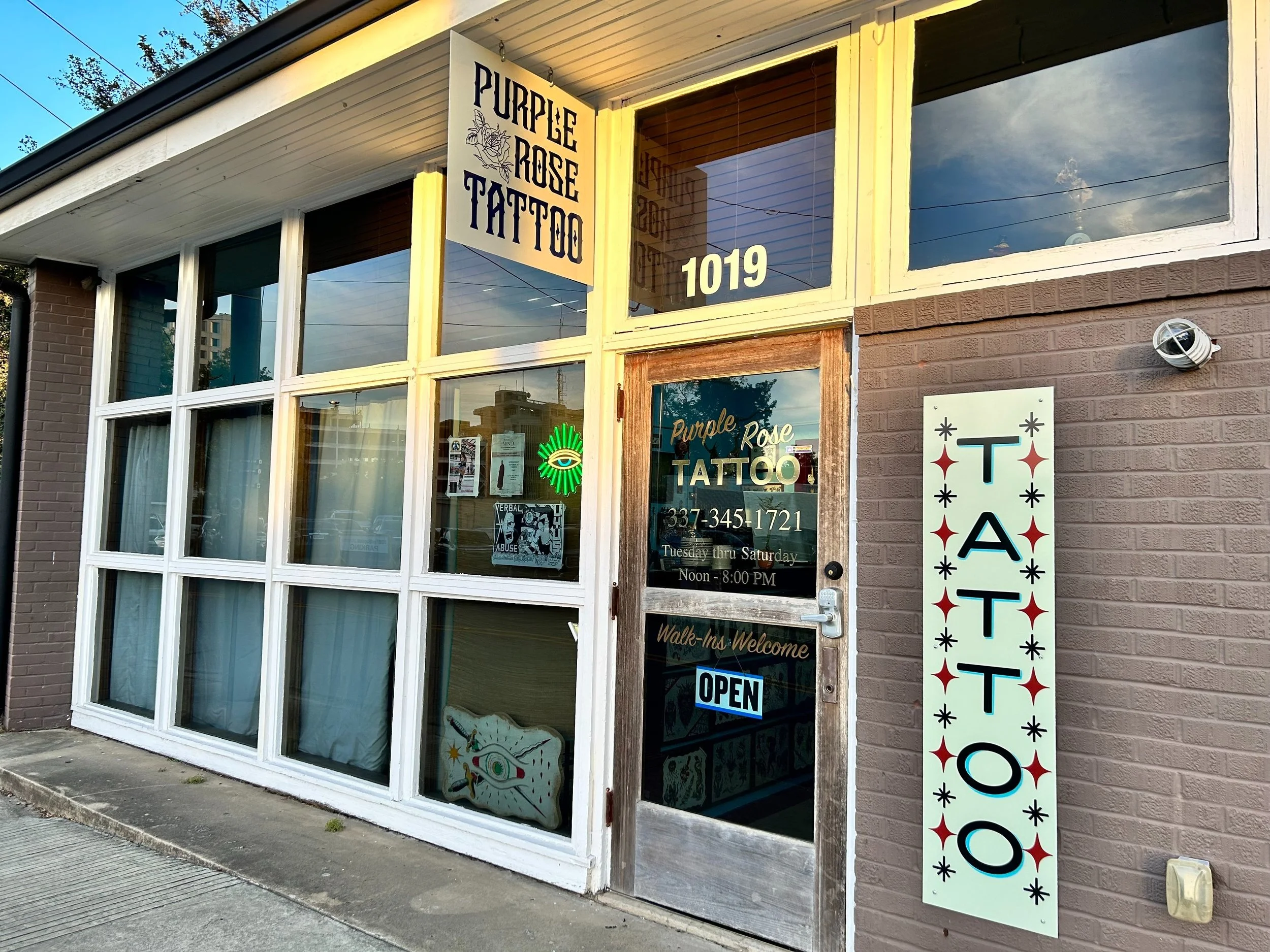 Purple Rose Tattoo | Downtown | Lafayette, LA