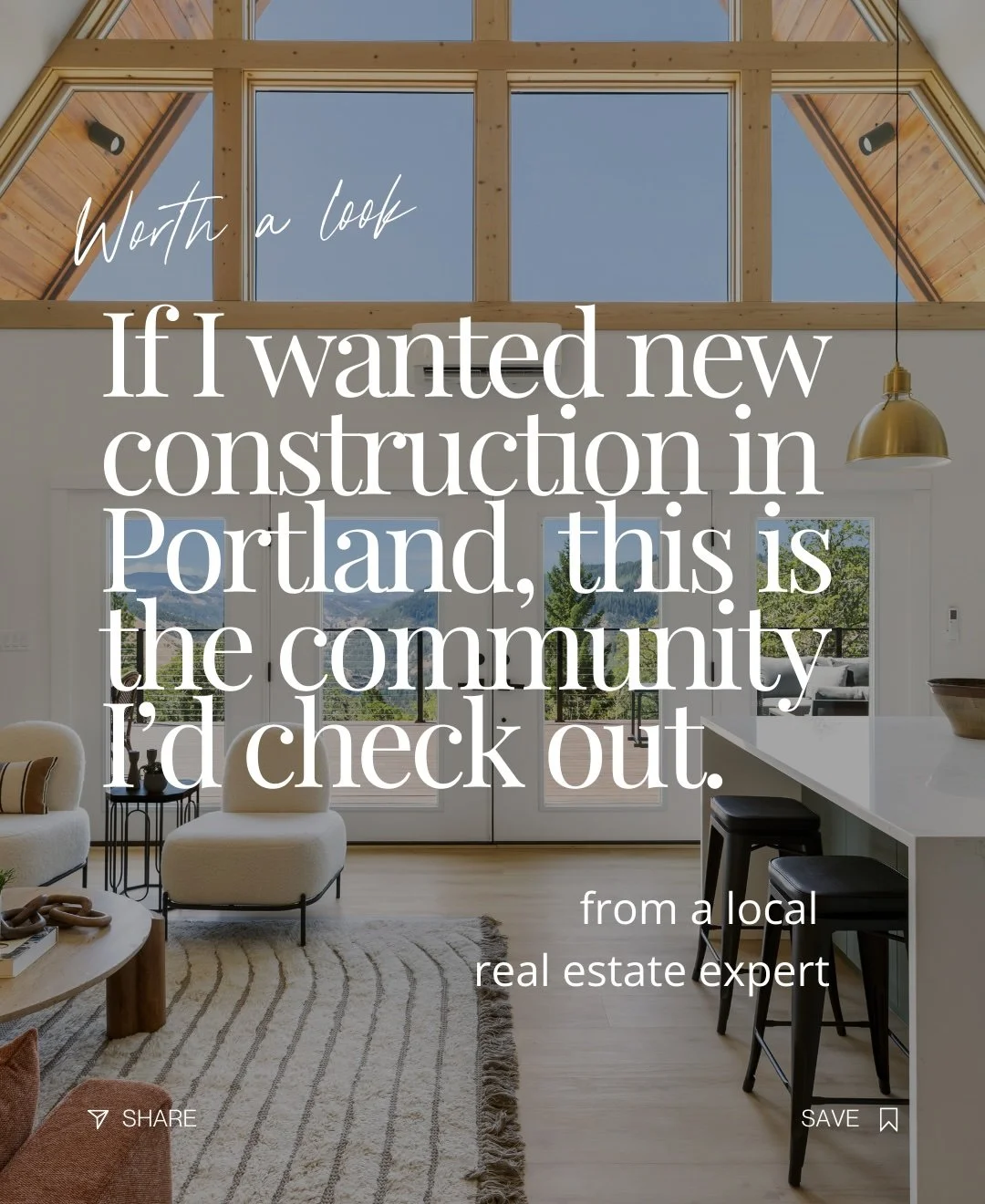 IF I WANTED NEW CONSTRUCTION IN [CITY], I’D CHECK THIS COMMUNITY OUT. 