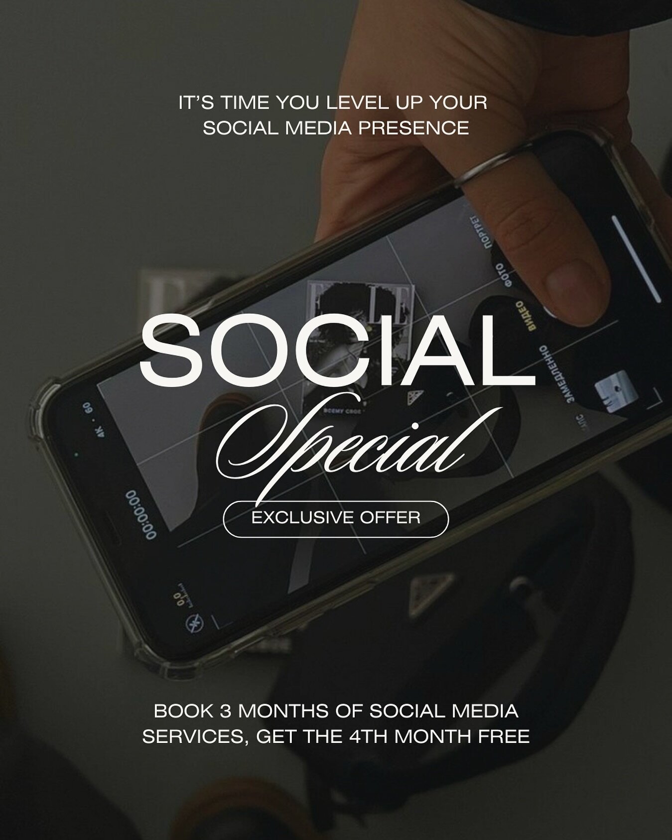 Black Friday and Cyber Monday may be over, but our deals are just getting started! 💸 For a limited time only, Clover &amp; Kith Creative is offering a year-end Social Special:

✨Book 3 months of Social Media services, get the 4th month FREE✨

It&rsq