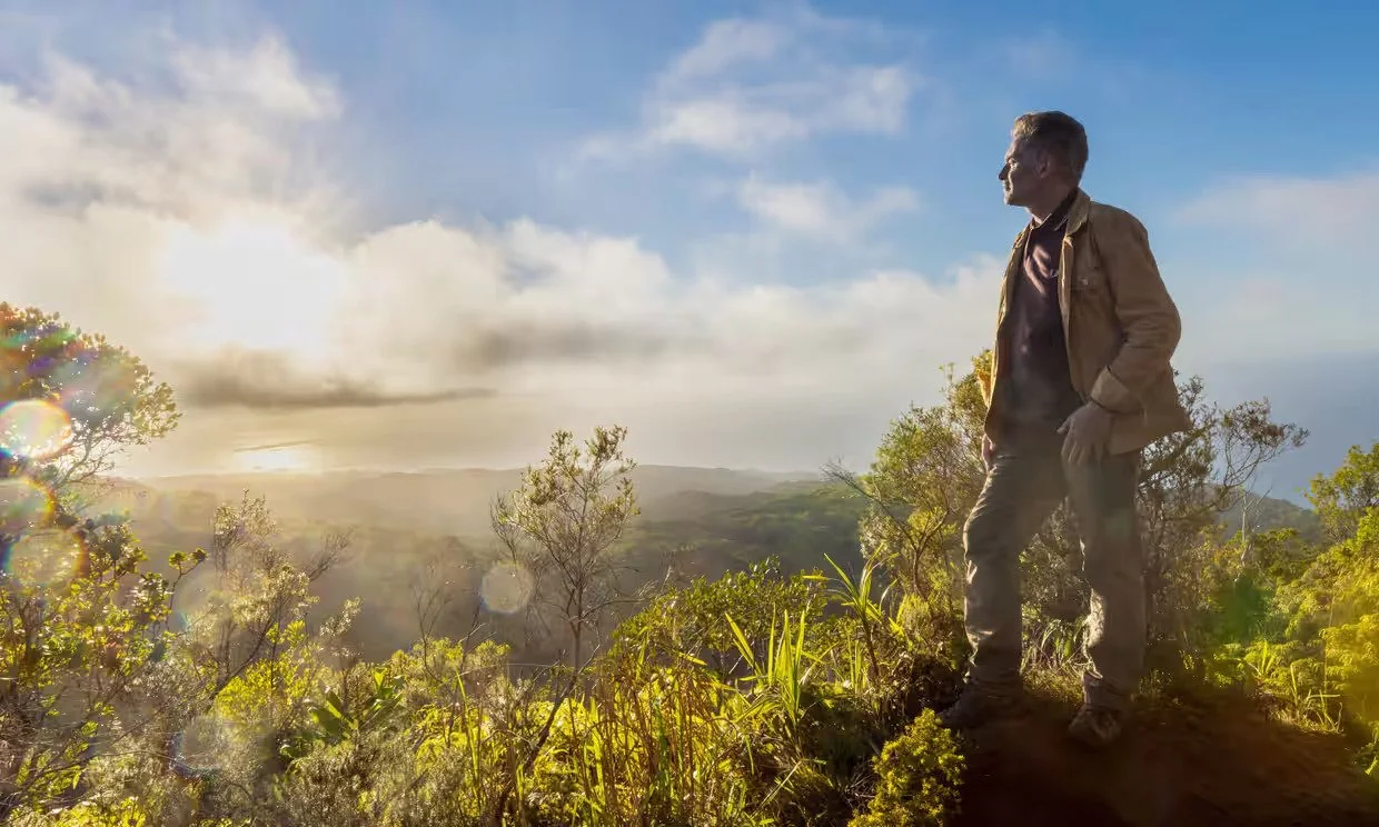Chris Packam looking at nature
