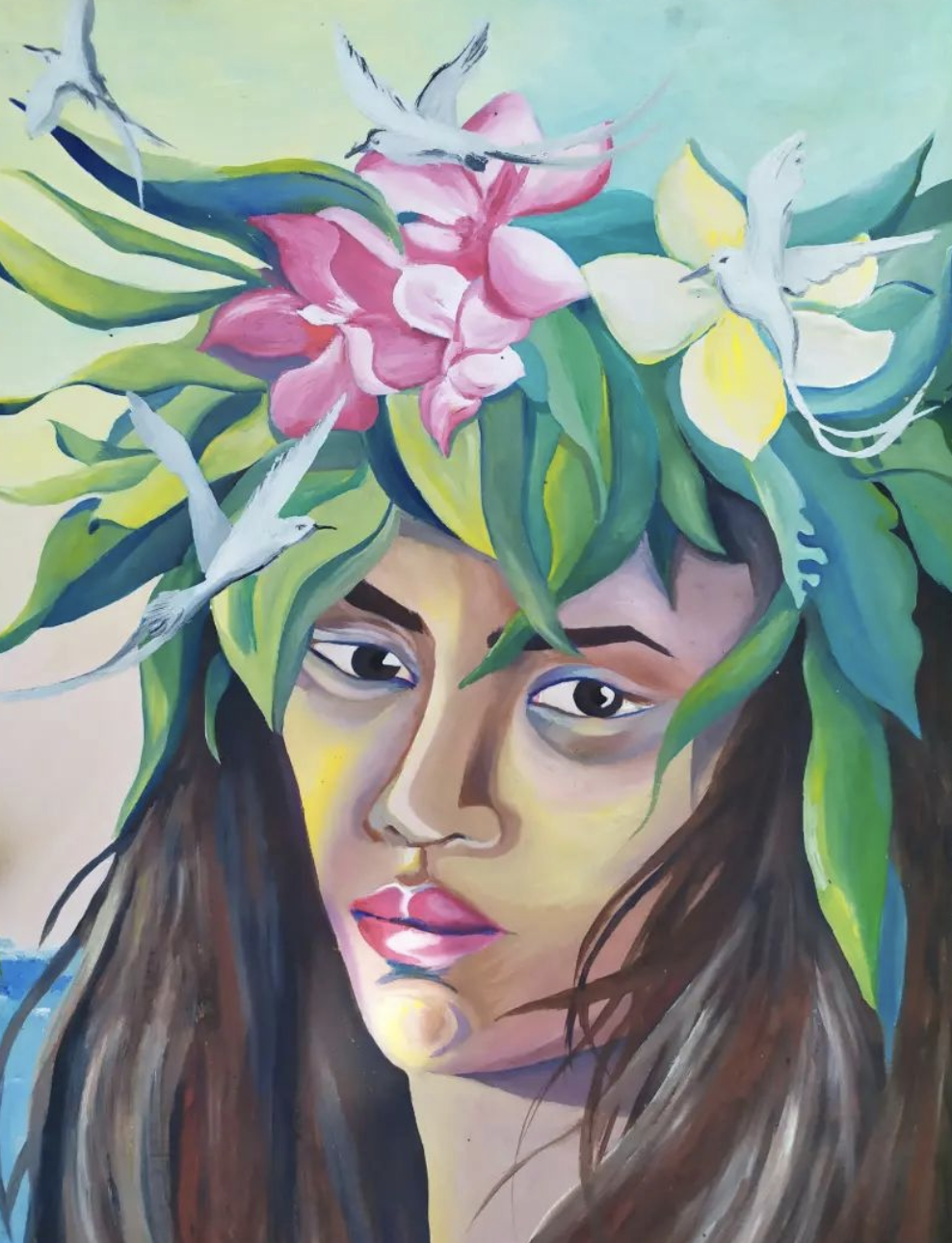 Peinture à l'huile sous cadre - 24x30 cm VENDUE