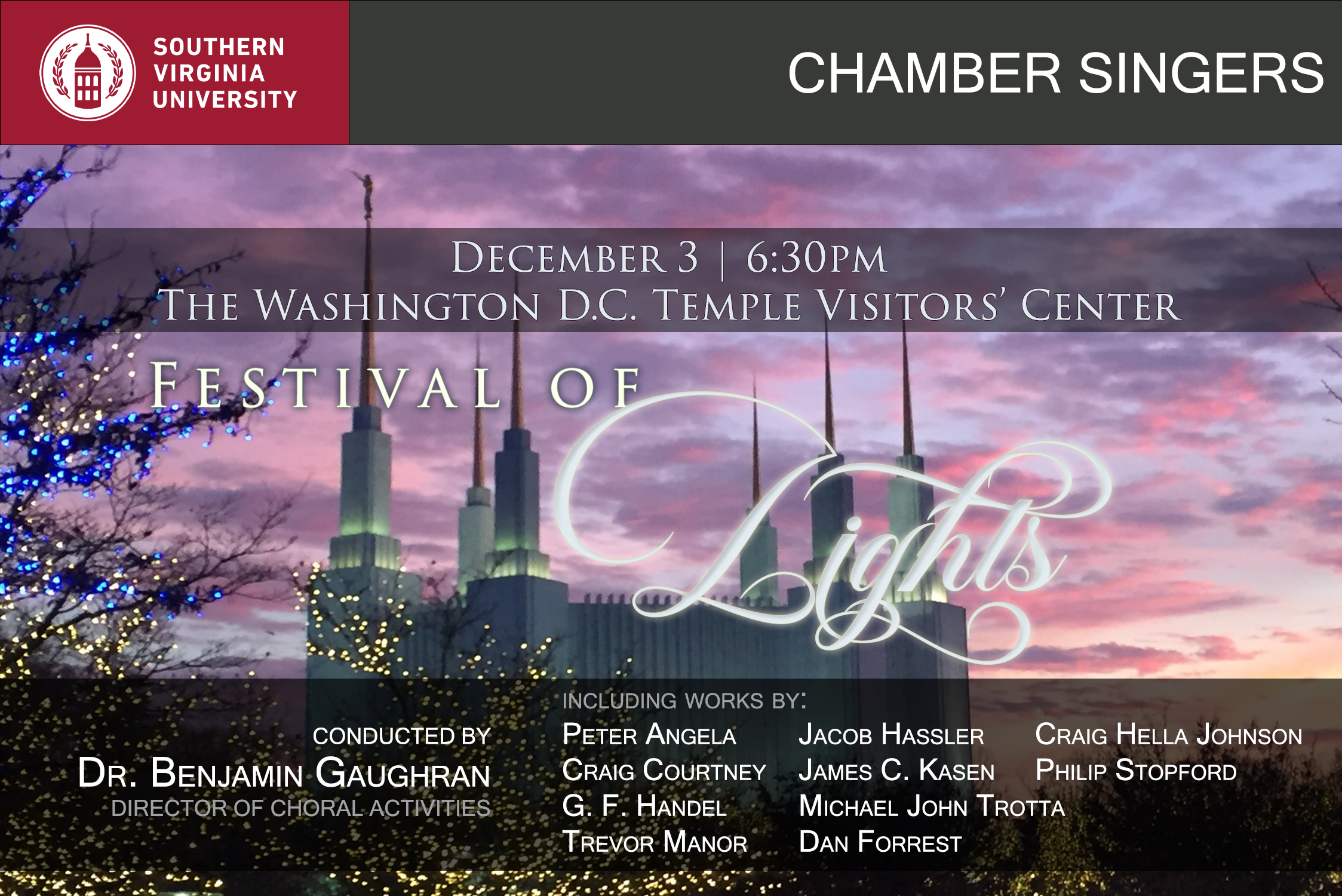 Festival of Lights: SVU Chamber Singers