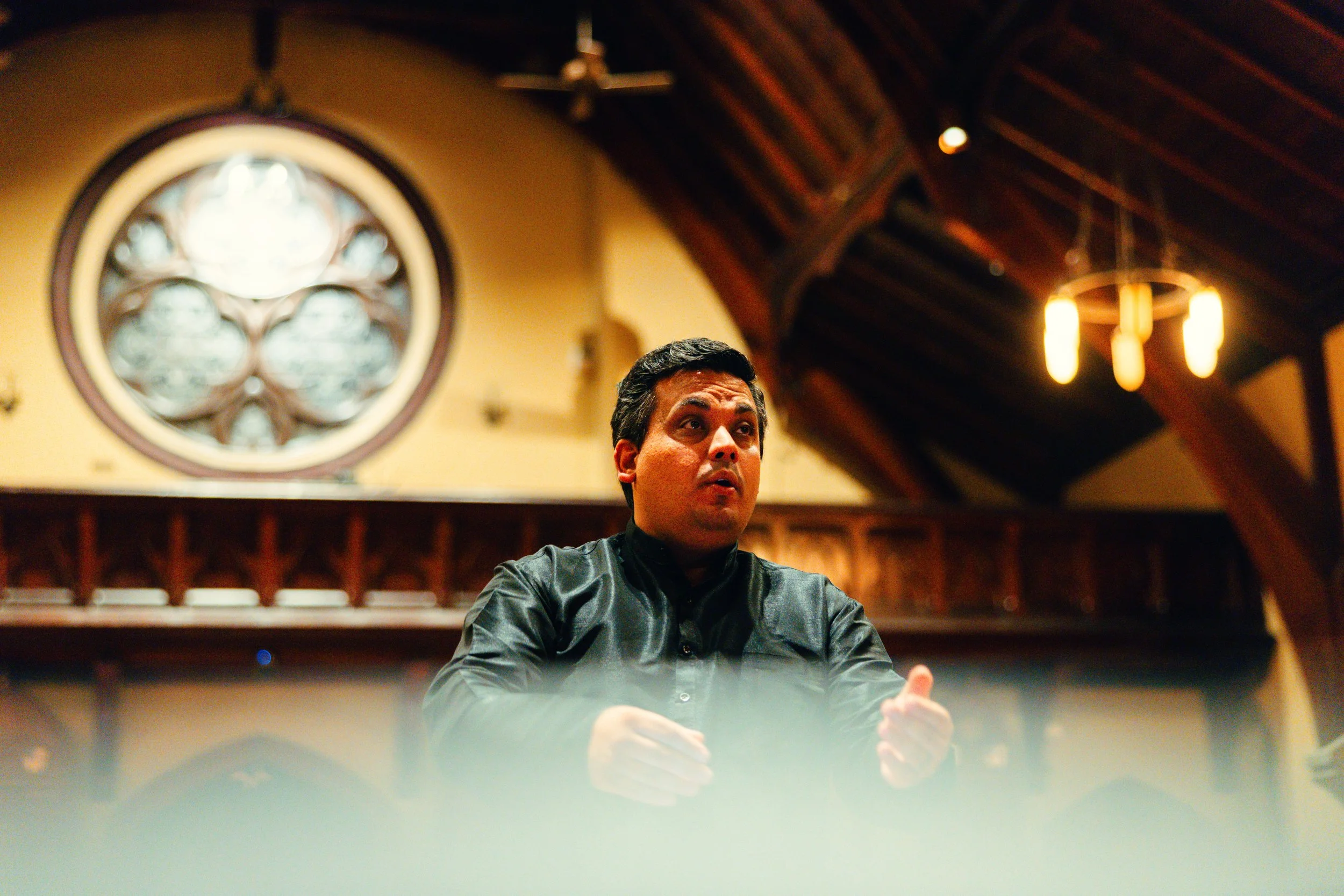Here is Benjamin conducting the SVU Chamber Singers in their Fall 2025 concert 'Earth to Heaven' in the beautiful setting of Grace Episcopal Church, Lexington Virginia.