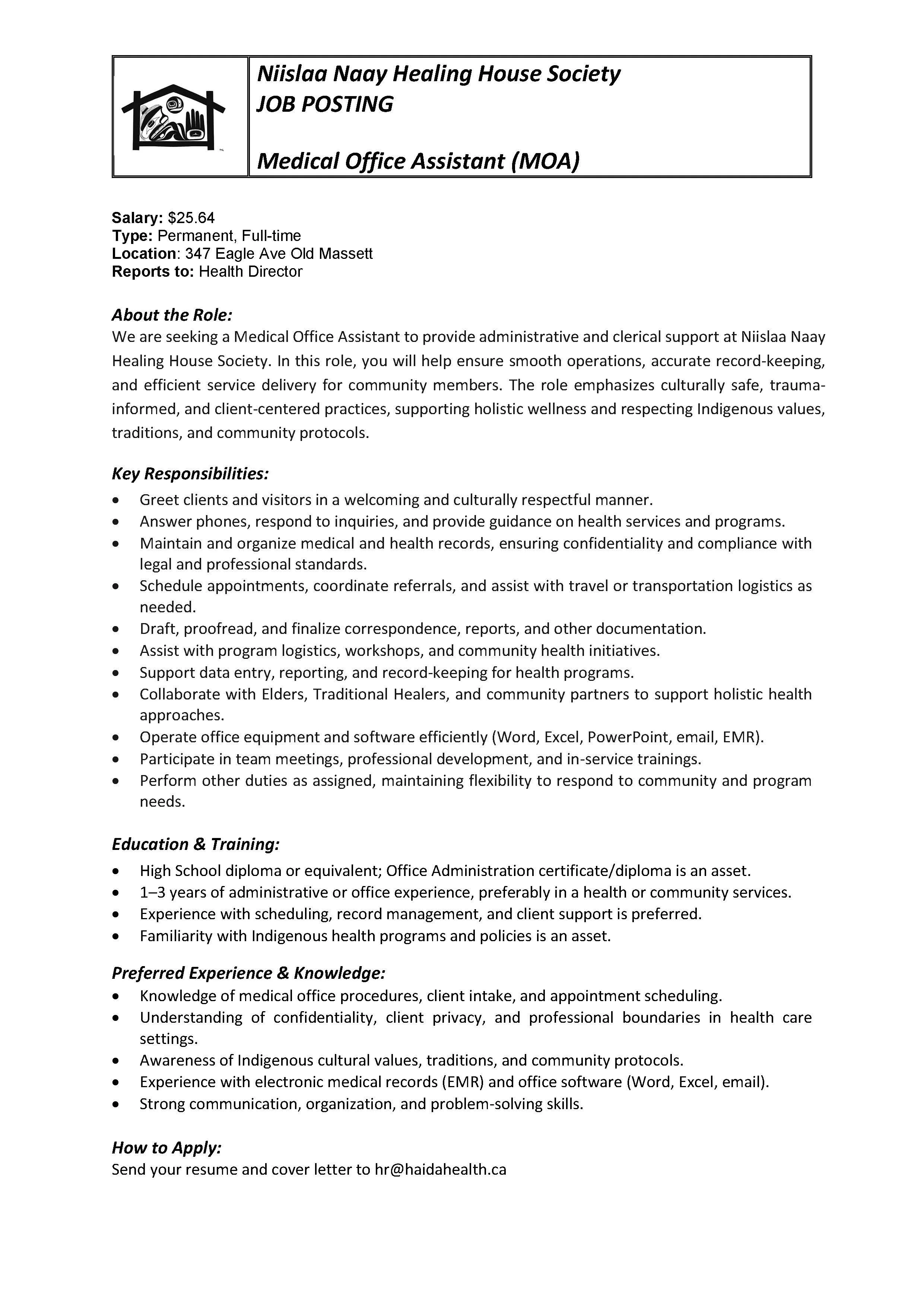 Medical Office Assistant (MOA)