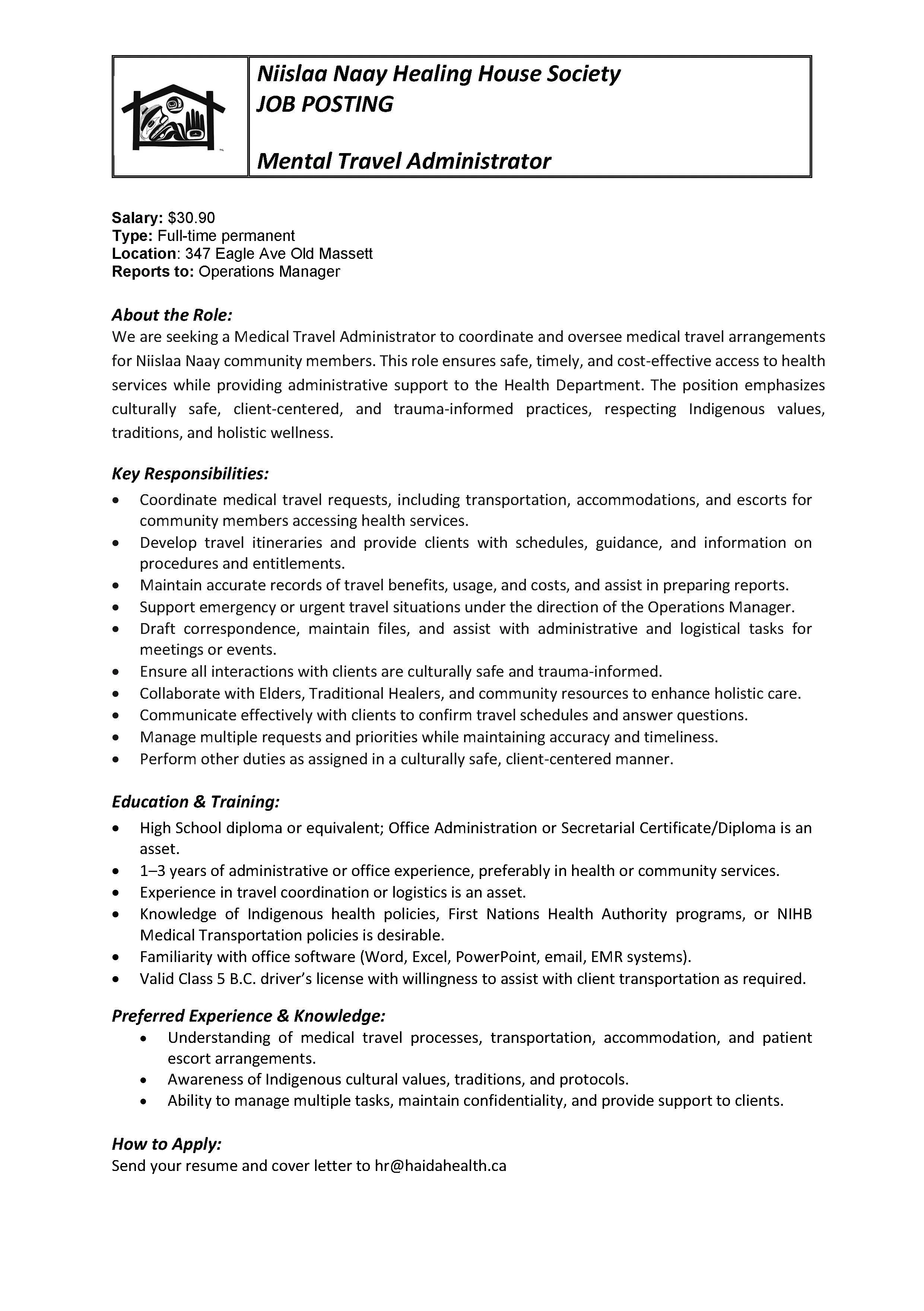 Medical Travel Administrator