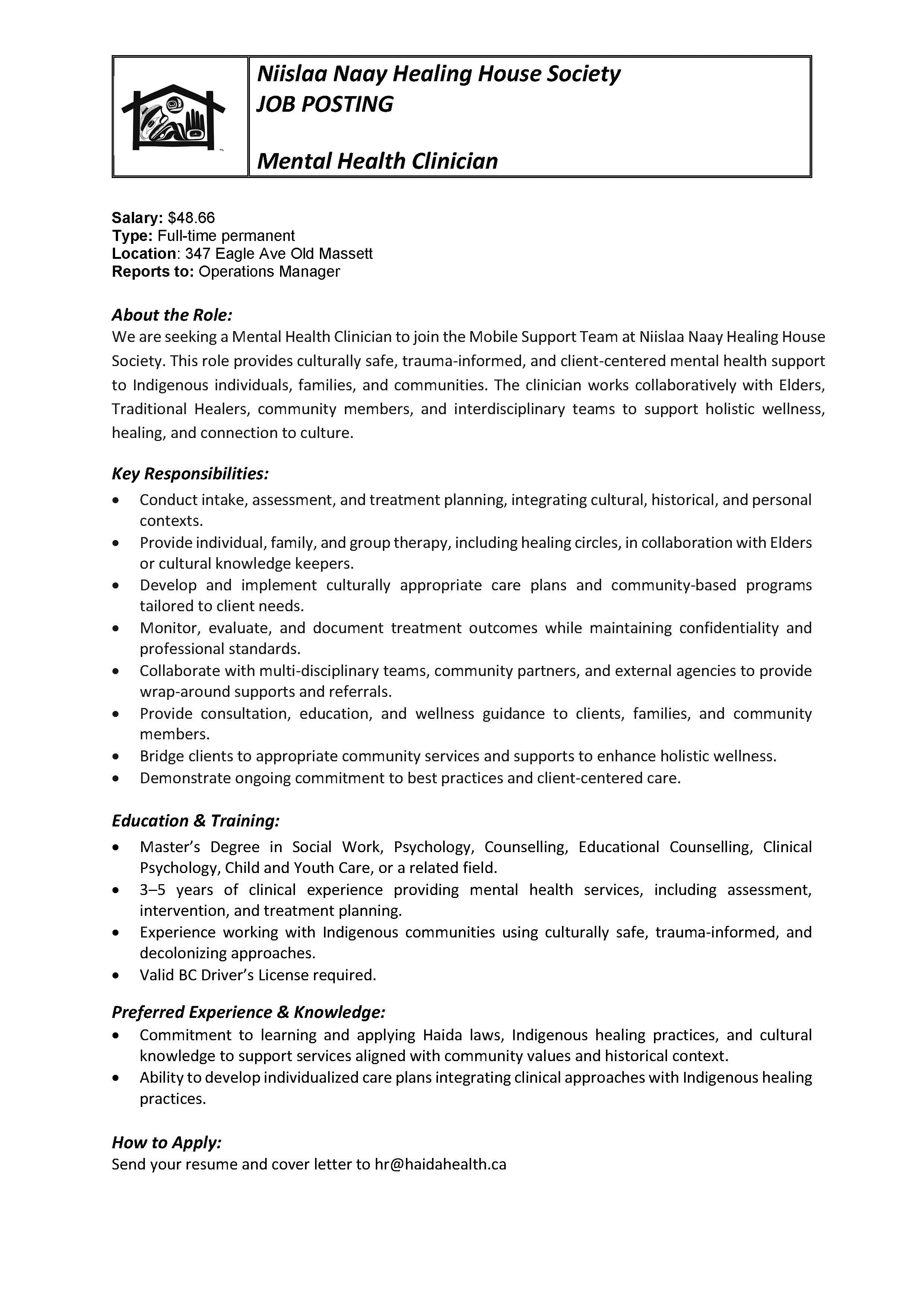 Mental Health Clinician