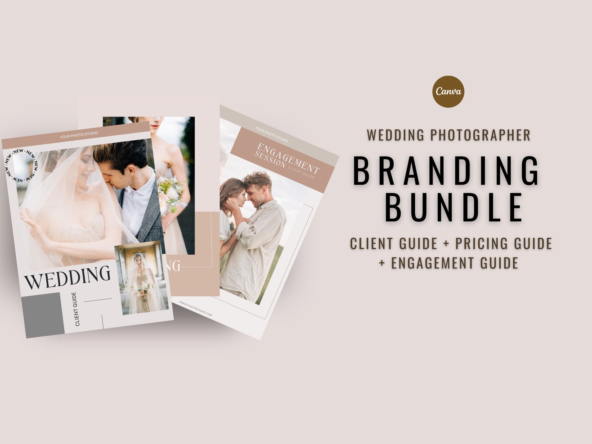Fine art wedding photographer Magazine Bundle Canva, Photographer Magazine Bundle, pricing guide for photographers, Magazine branding kit