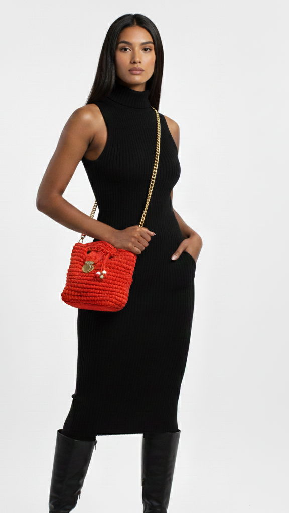 Saucy | Medium |Beaded Tote Bag