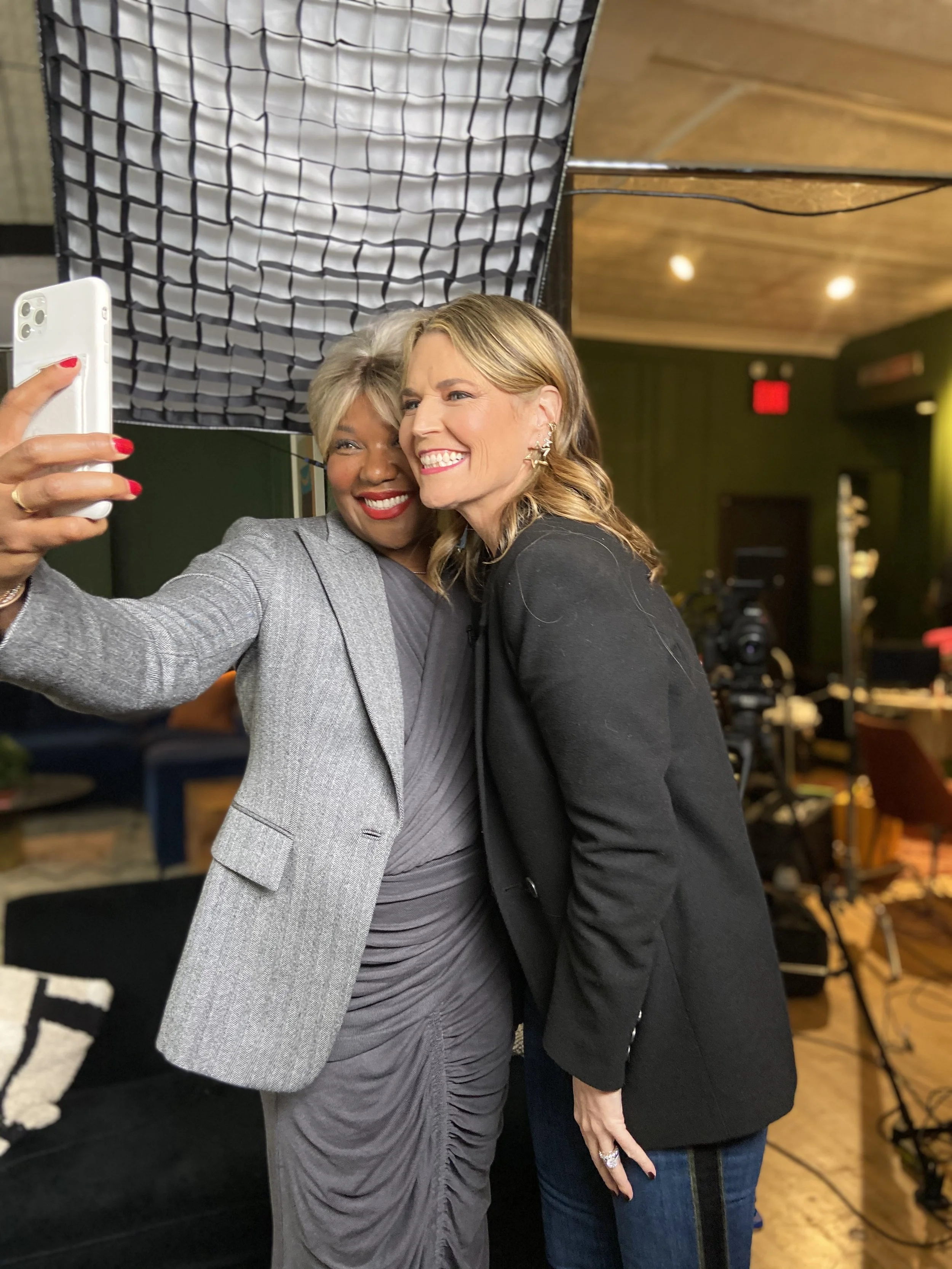 The Today Show taping with Savannah Guthrie. 