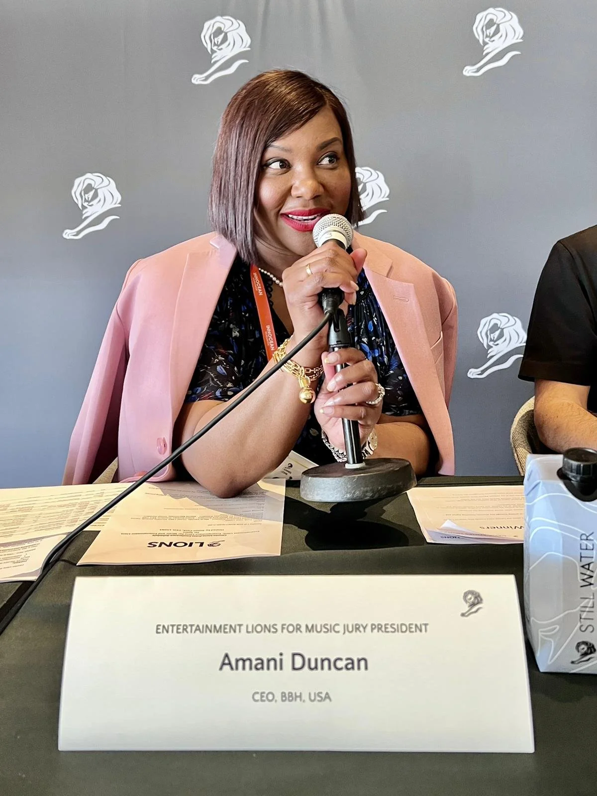 2022 Cannes Festival of Creativity Jury President for Entertainment Press Conference. 