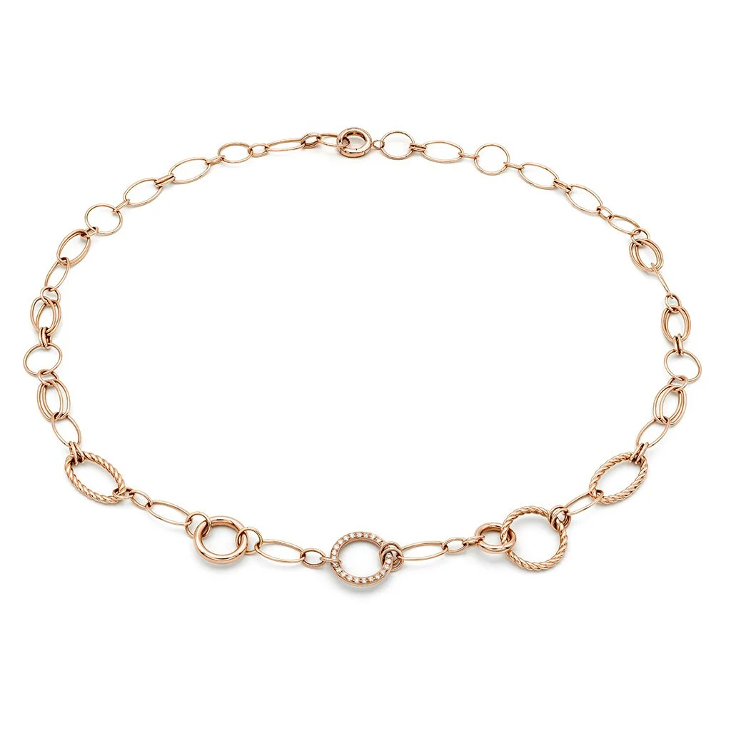 Mattioli Tibet ketting collier roségoud
