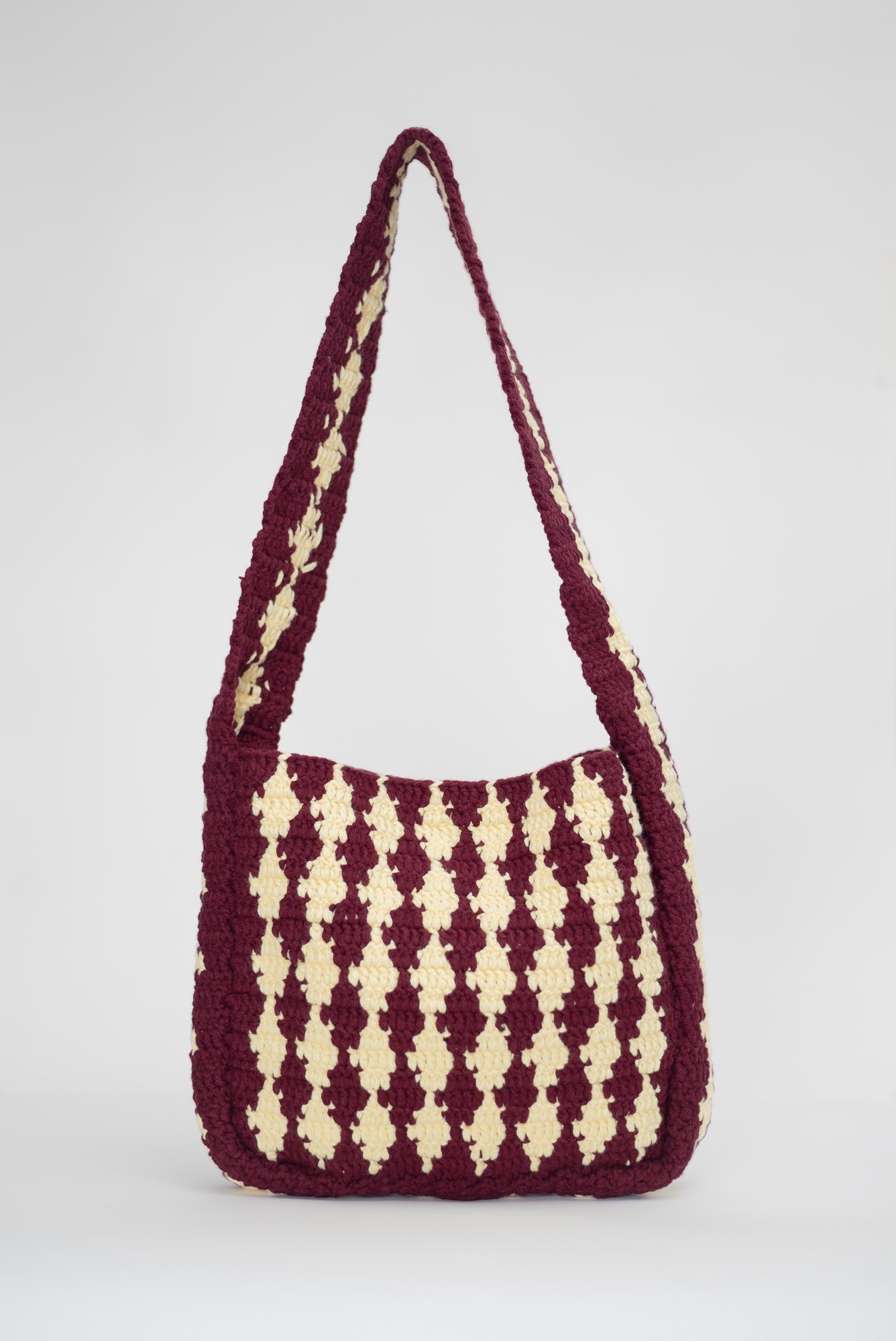 Maroon + Light Yellow Diamonds by Noor