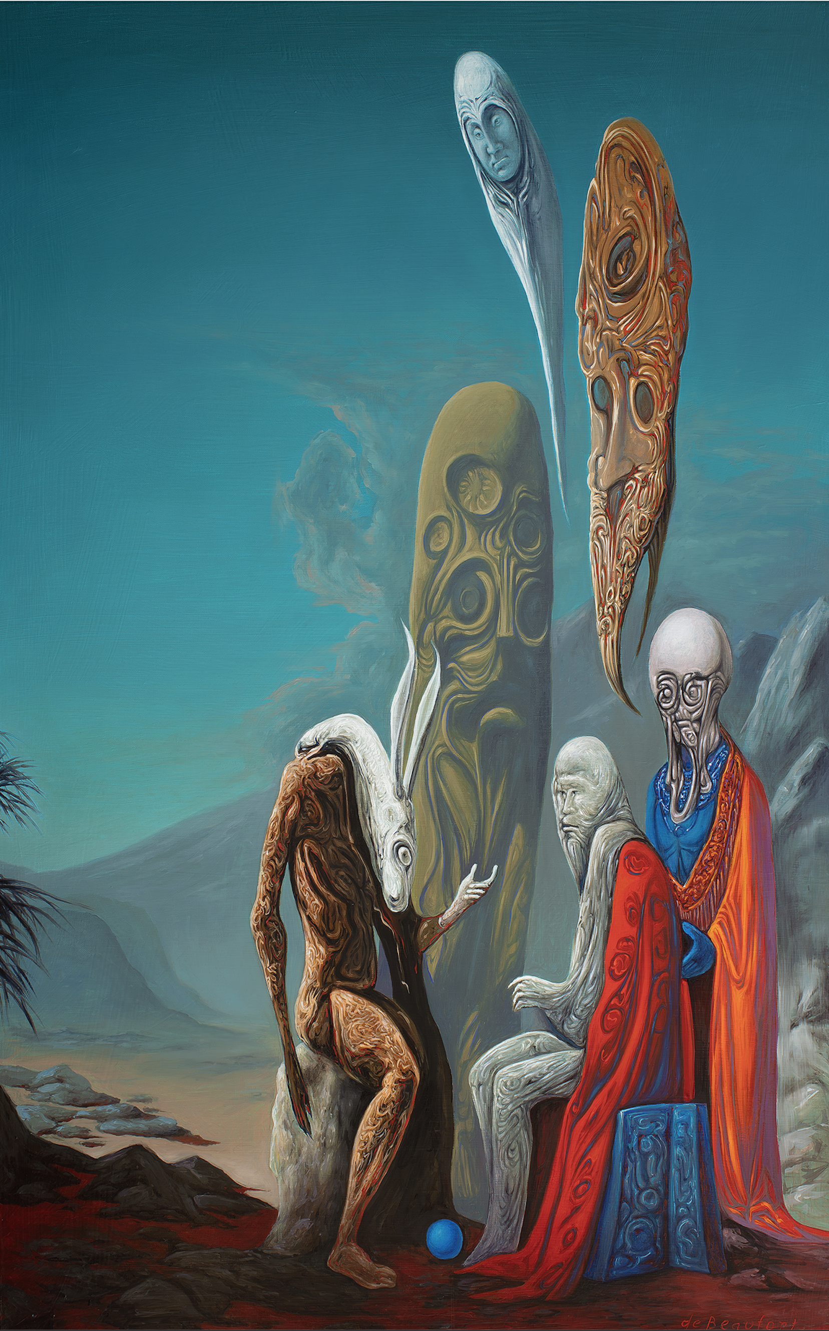 "Confederates of The Tharsis"
2025
oil on linen
30" X 48"