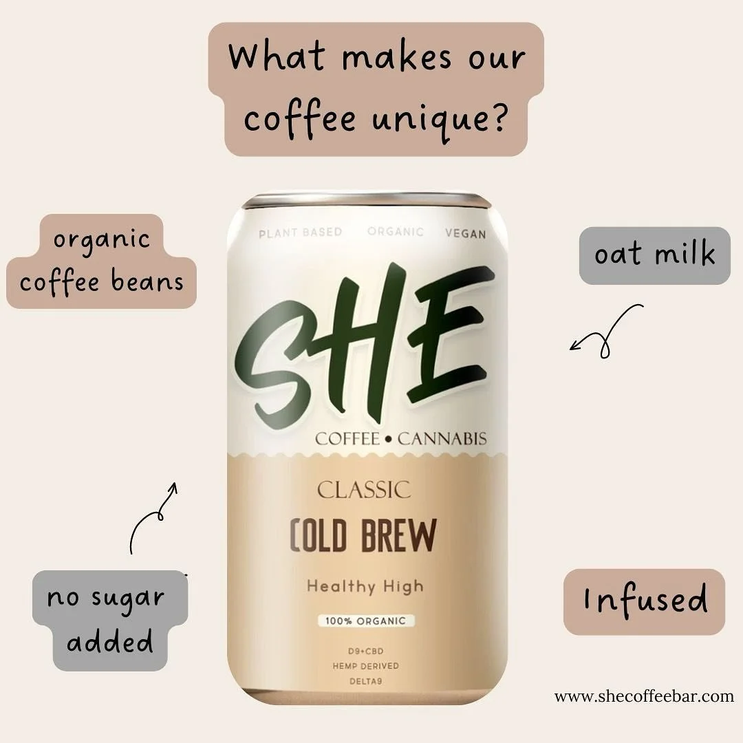 Did You Know We Are Medical Based ? 

SHE ON THE GO ☕️🍃

Infused  Clean Coffee
Plant Based | Vegan | Organic

Anti-inflammatory properties that can help reduce pain and stiffness as well as improve mood and reduce stress and anxiety . Providing you 