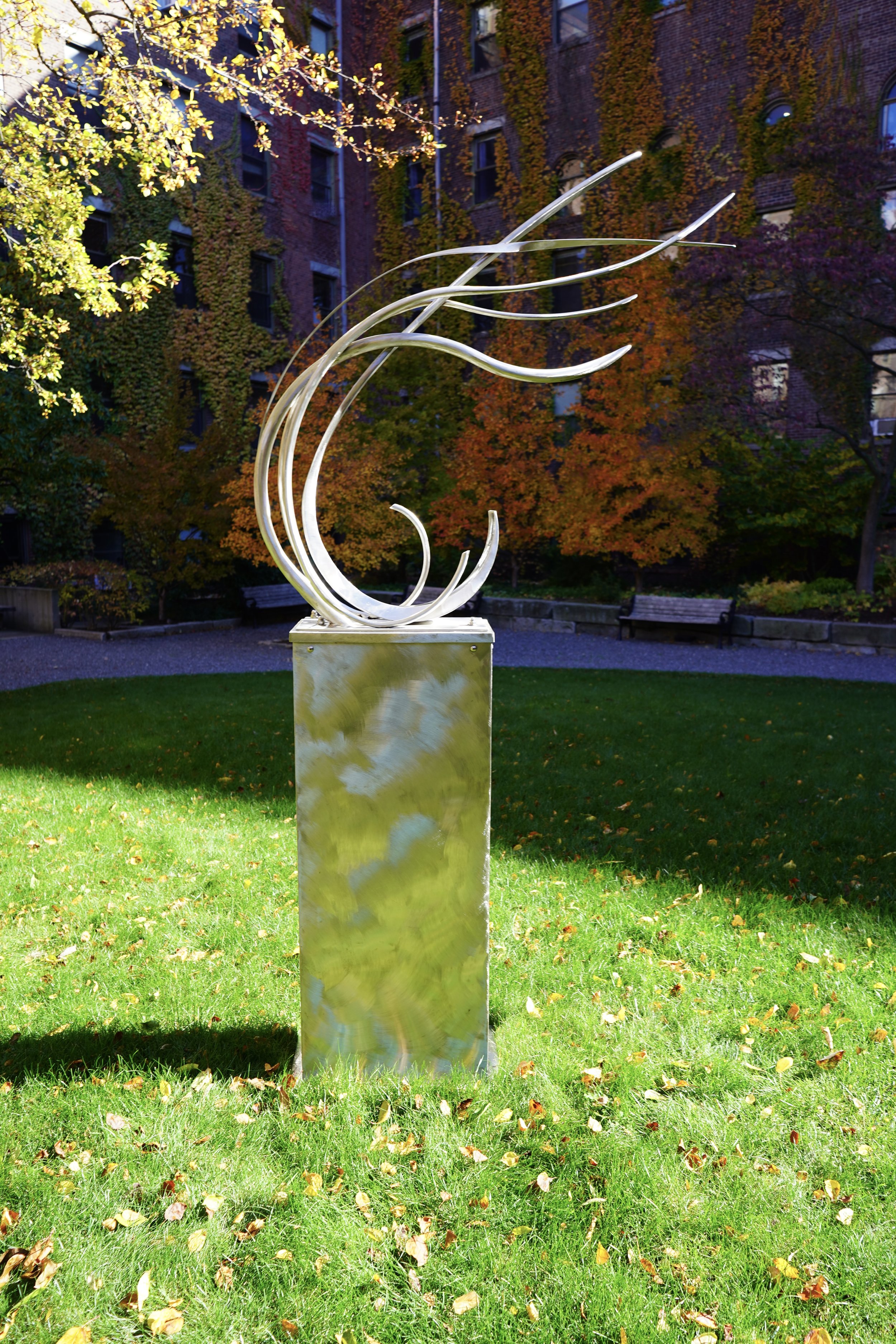 Stainless Steel, 75” h x 42” w x 10” d