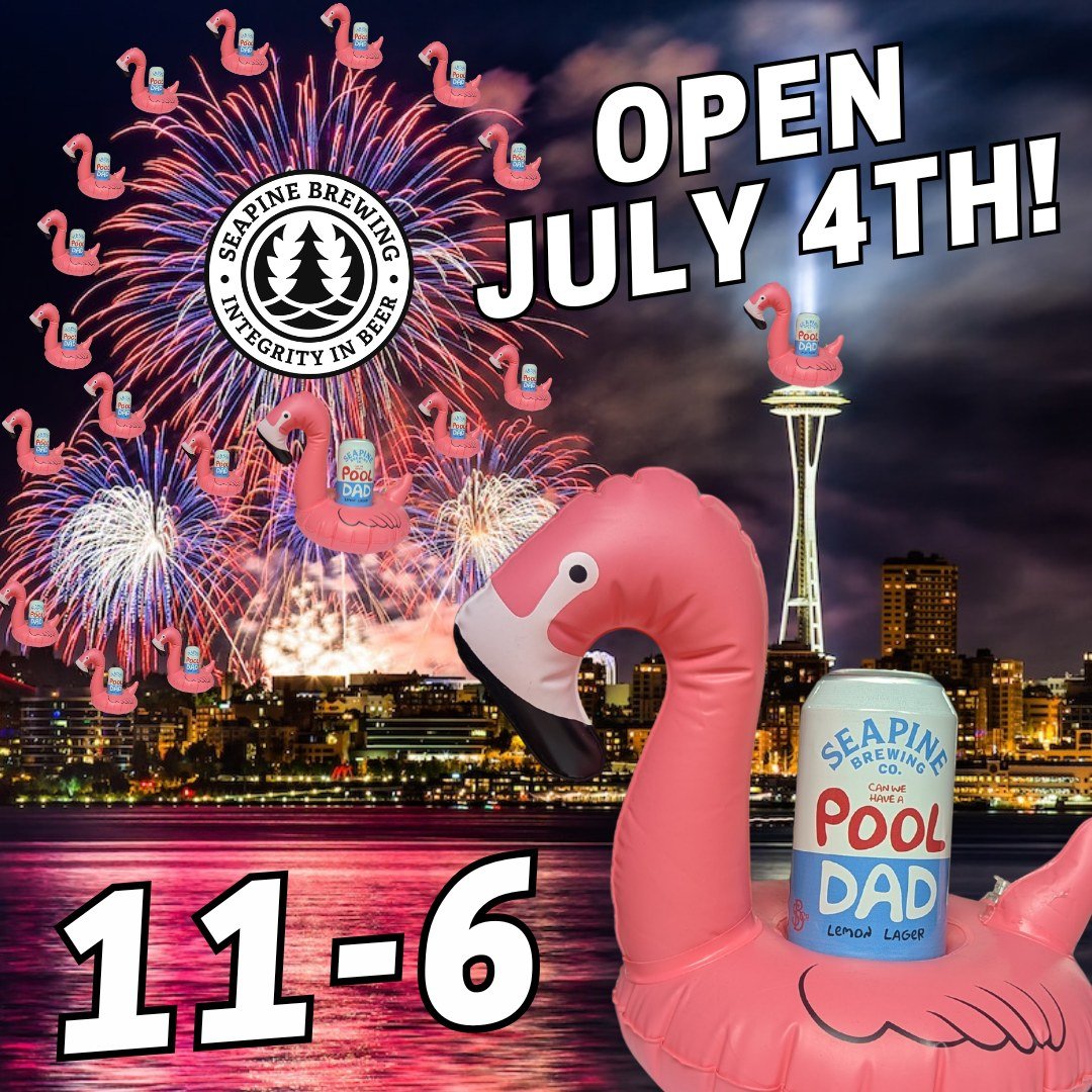 We will be open this Friday on the 4th of July from 11-6! 🎆 Catch a beer at the taproom before or after the Mariners game or stock up your cooler for grilling/fireworks viewing! 🍻🎉#seattle #seattlecraftbeer #seattlemariners #seattlebeer #seattlebr
