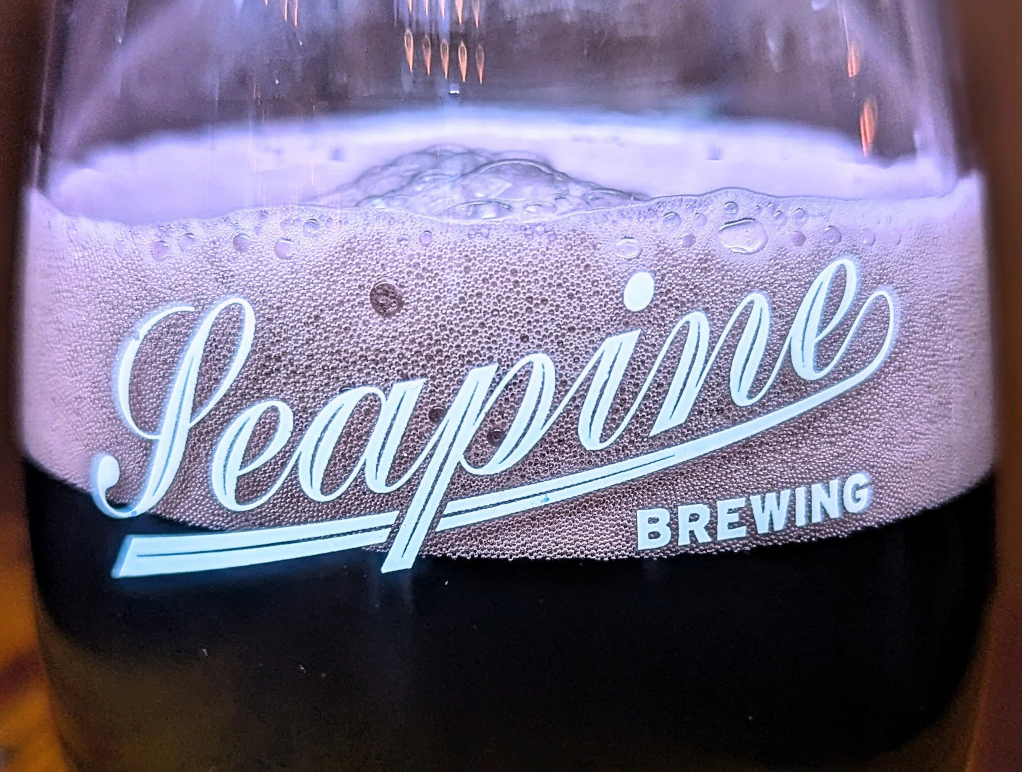 Now pouring: Oatmeal stout infused with ube! Sweet notes of almond &amp; vanilla balance with the roasty profile of the oat stout for a delicious (and colorful) treat! Taproom only, and this won't last long! Stop by and try it this weekend!
#seattleb