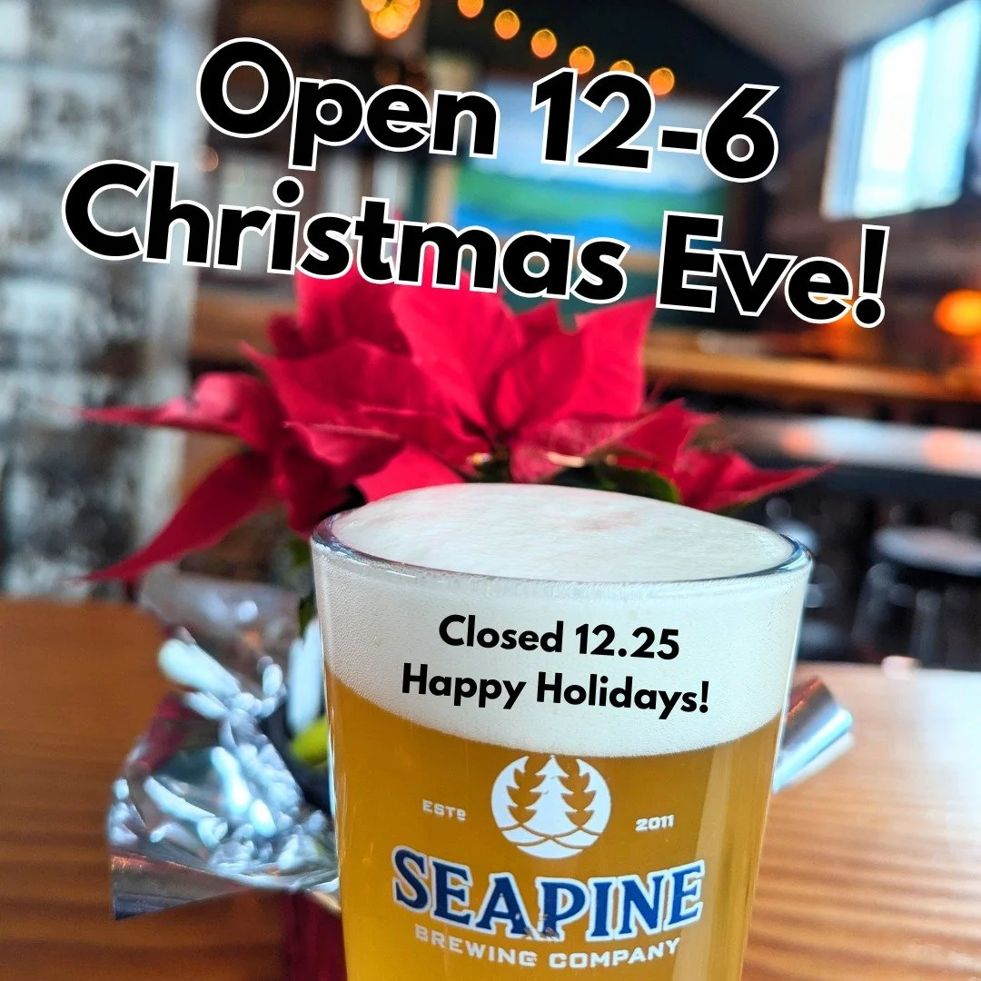 We are open today from 12-6! Taproom will be closed tomorrow for the holiday so come and get your holiday beers today! 🎄🍺
