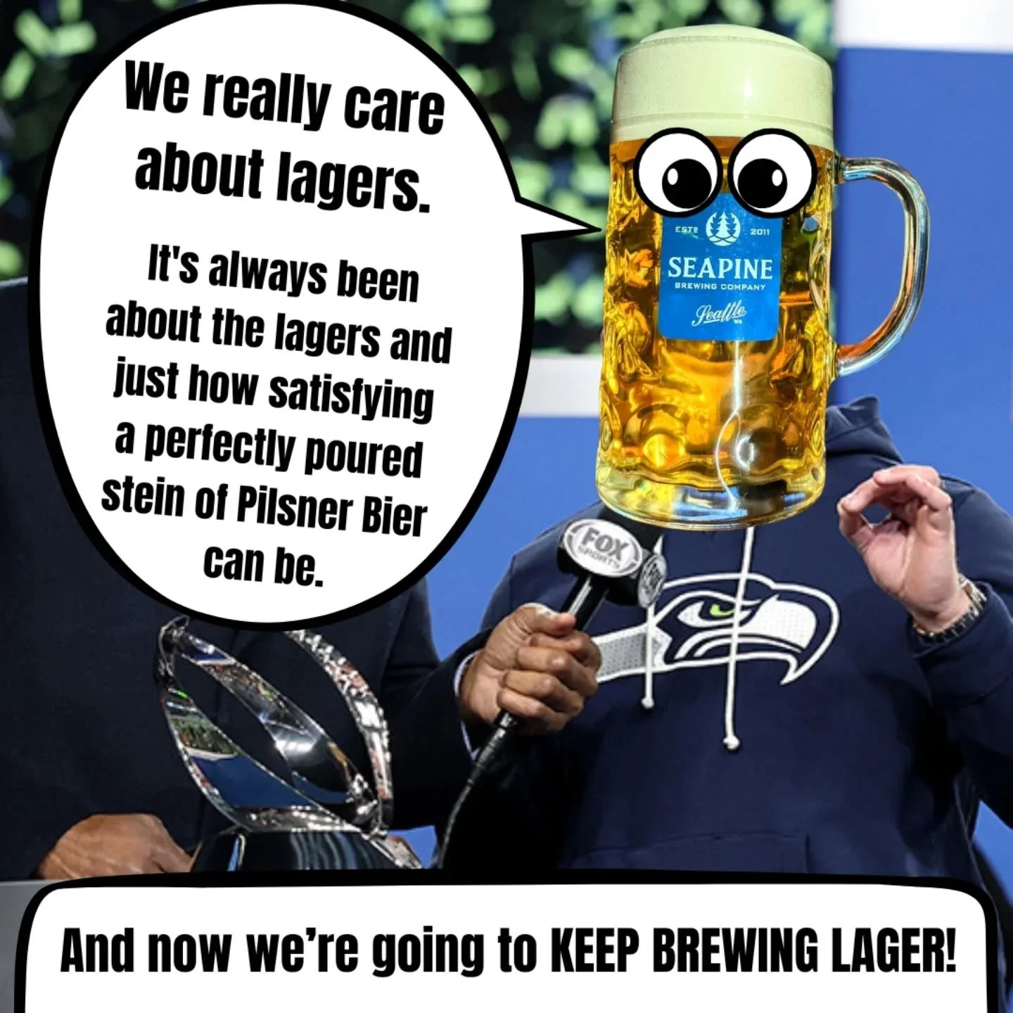 We really care about our lagers brewed right here in Seattle. And Let's Go Hawks!
#Seahawks #SeattleBrewery #SeattleCraftBeer #wacraftbeer #seahawksnation