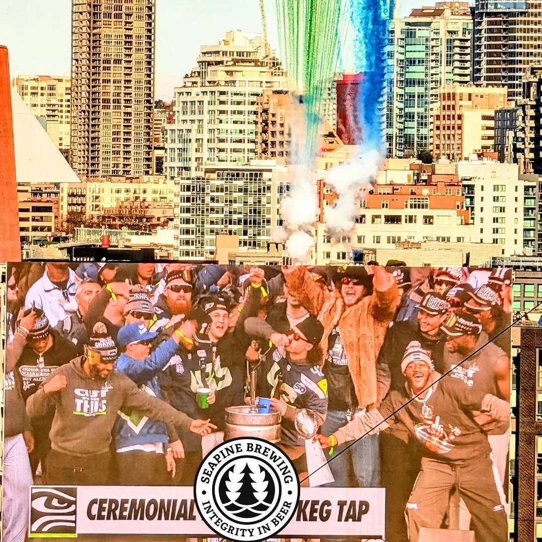 Anyone else enjoying the Super Bowl trophy parade today? 12% off draft beer all day for anyone reppin' the Hawks in the taproom!
 #seahawks #seattle #seattleseahawks #superbowl #seattlebrewery