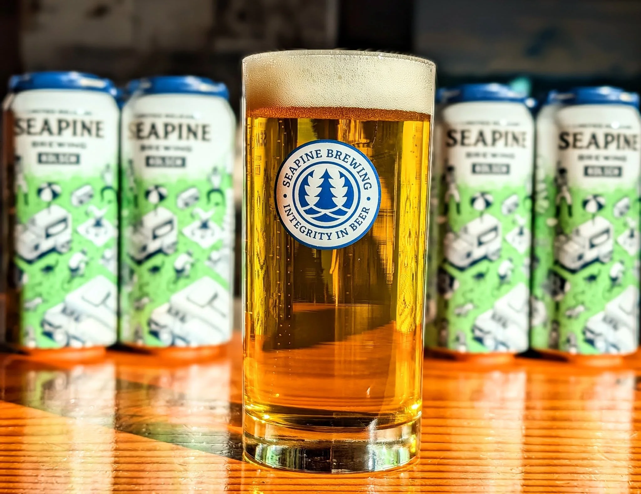 Kolsch is back! Our traditional version of the German style top-fermented, lagered ale from Koln is light bodied, malt forward and sessionable.  Now available on draft and in 4-packs! Prost! 🍻 #kolsch #seapinebrewing #seattlebrewery #wacraftbeer #se