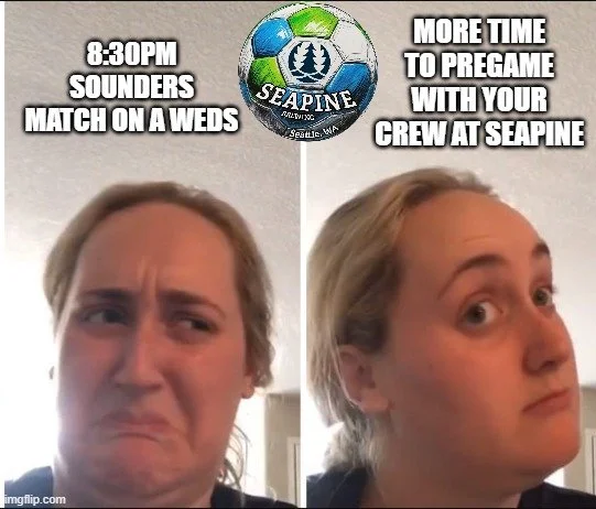 Sounders are back in town! Late kickoff means more time for pregame beers after work! 🍻⚽#sounders #seattle #seattlesounders #seattlecraftbeer #ebfg