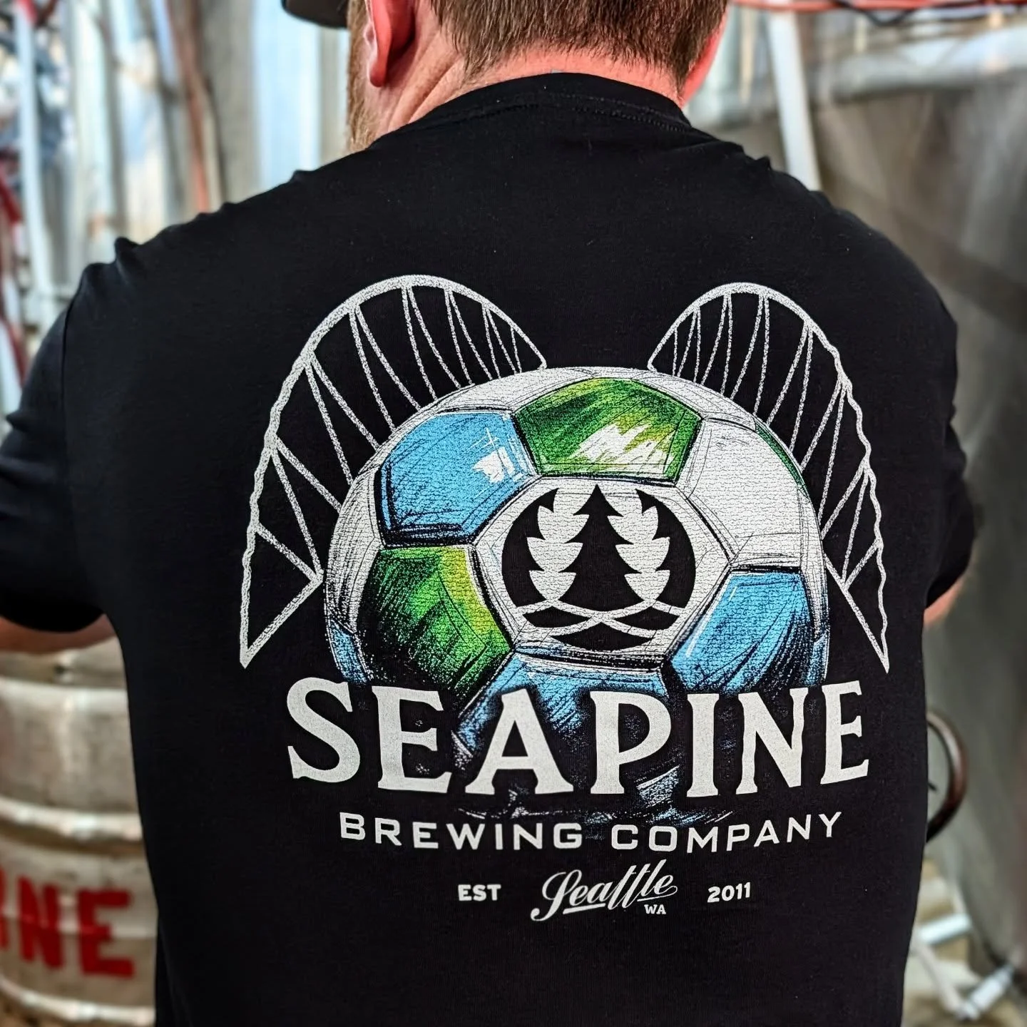 New t-shirts just dropped at the taproom for the summer of soccer in Seattle! 🔵🟢⚽🍻
#seapinebrewing #seattlebeer #seattlecraftbeer #sounders