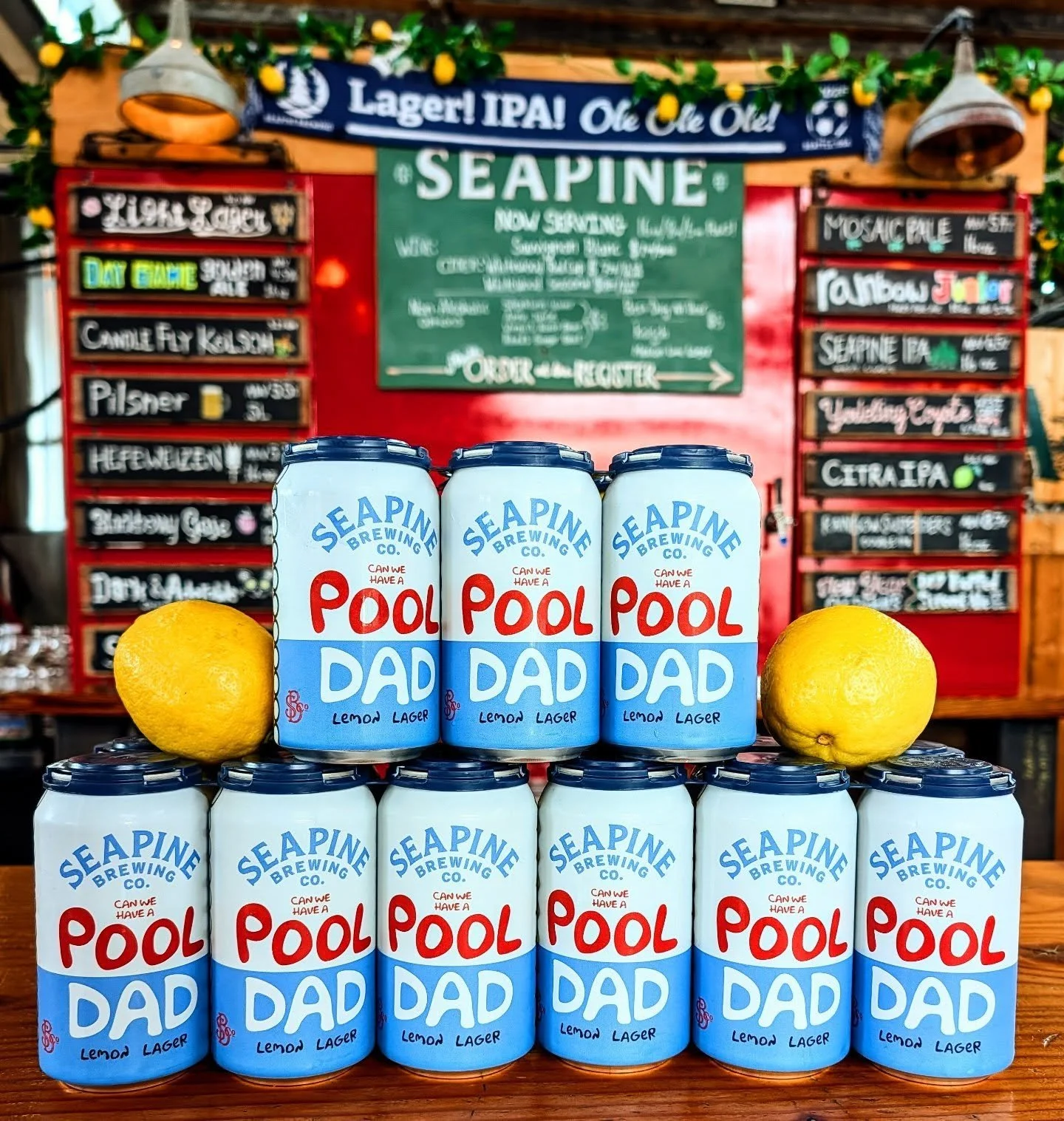 How's your weekend Pool Dad supply? 🍋 🍺 
#seattlecraftbeer #seapinebrewing